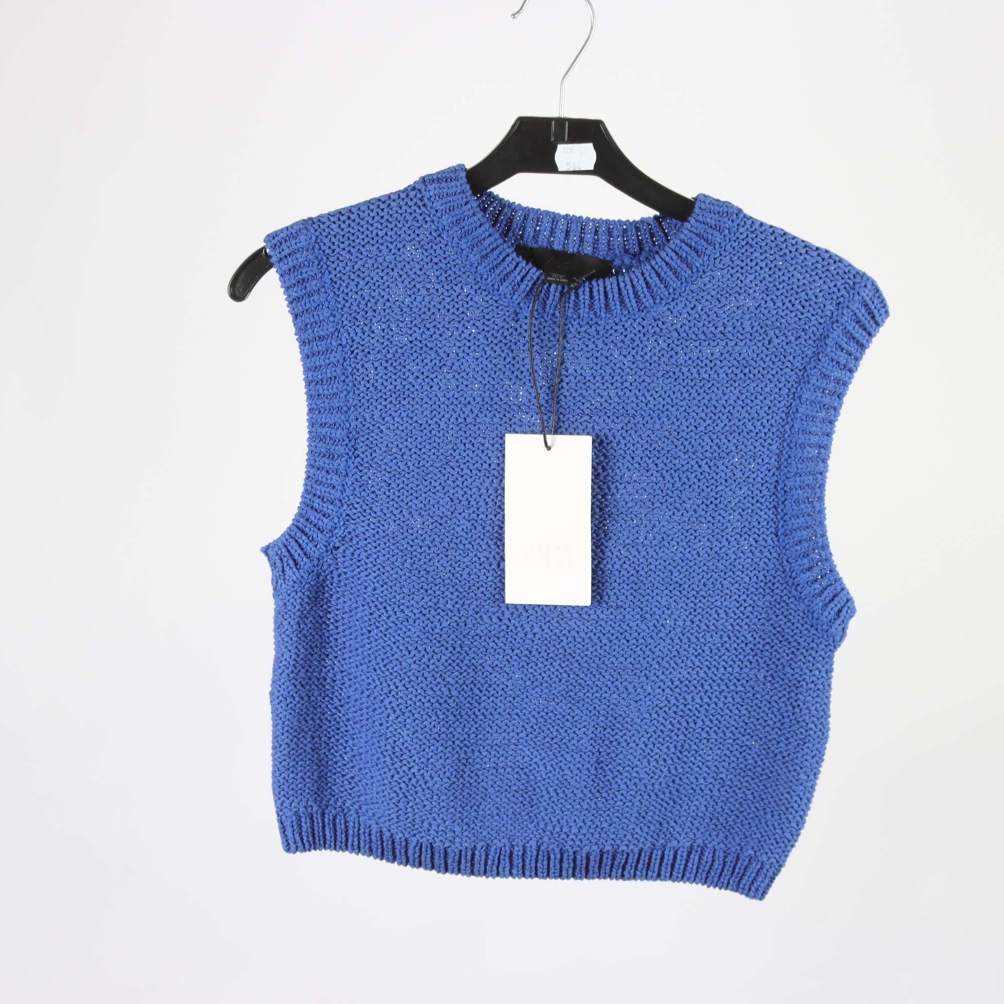 Väst, Zara, blålila, stl. M.