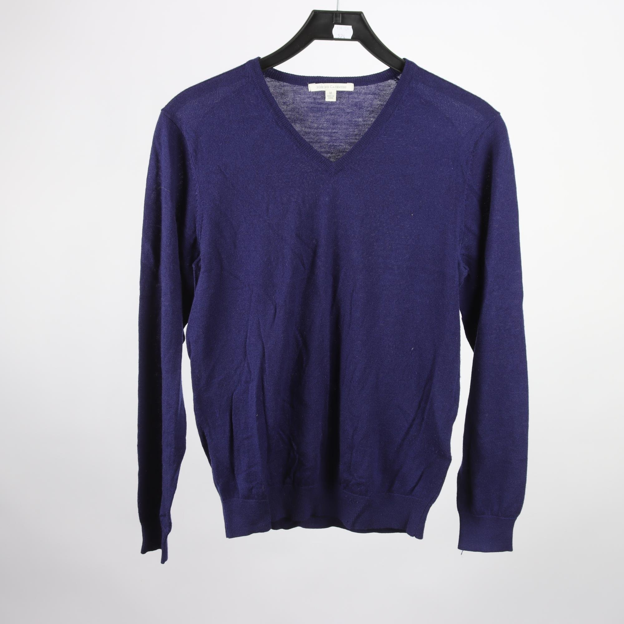 Kofta, Merino Cashmere, blålila, ull, cashmere, stl. M.