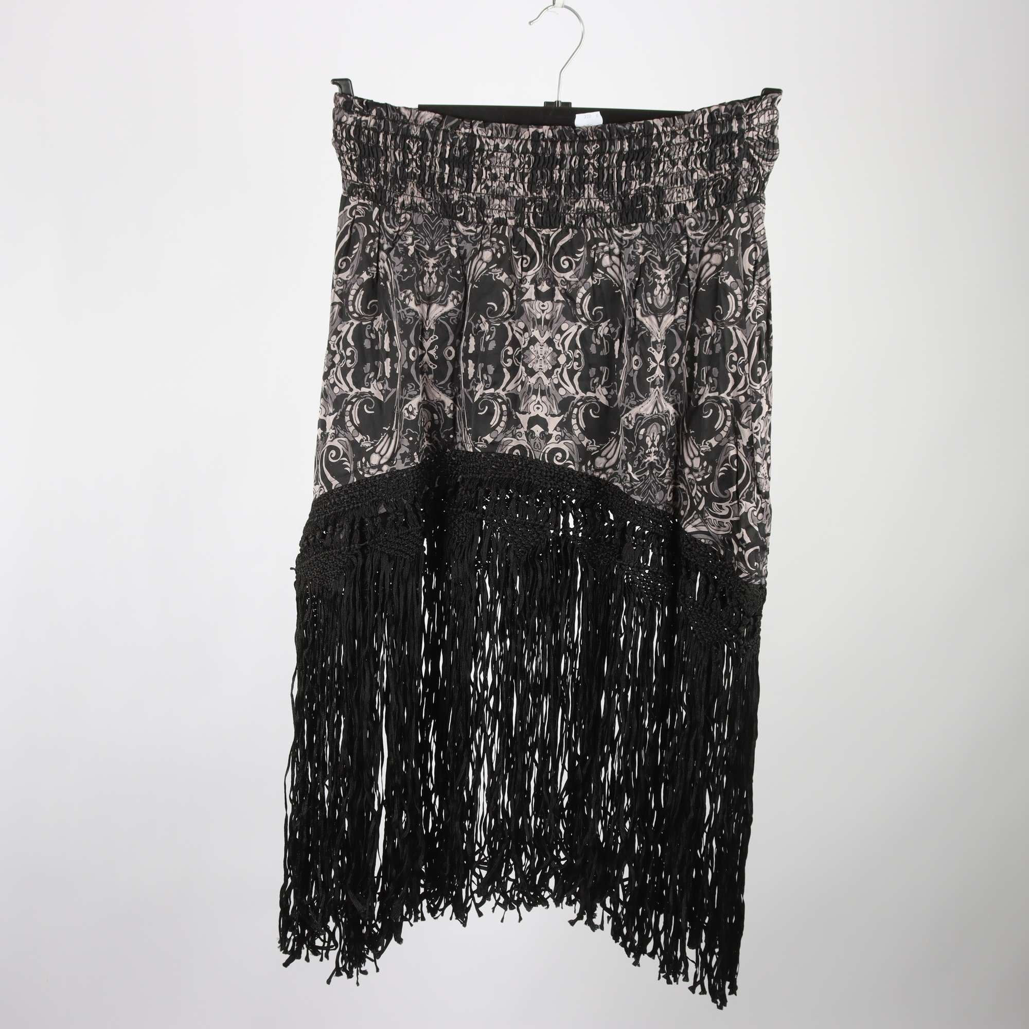 Kjol, Odd Molly, grå, svart, mönstrad, stl. 2 (M)