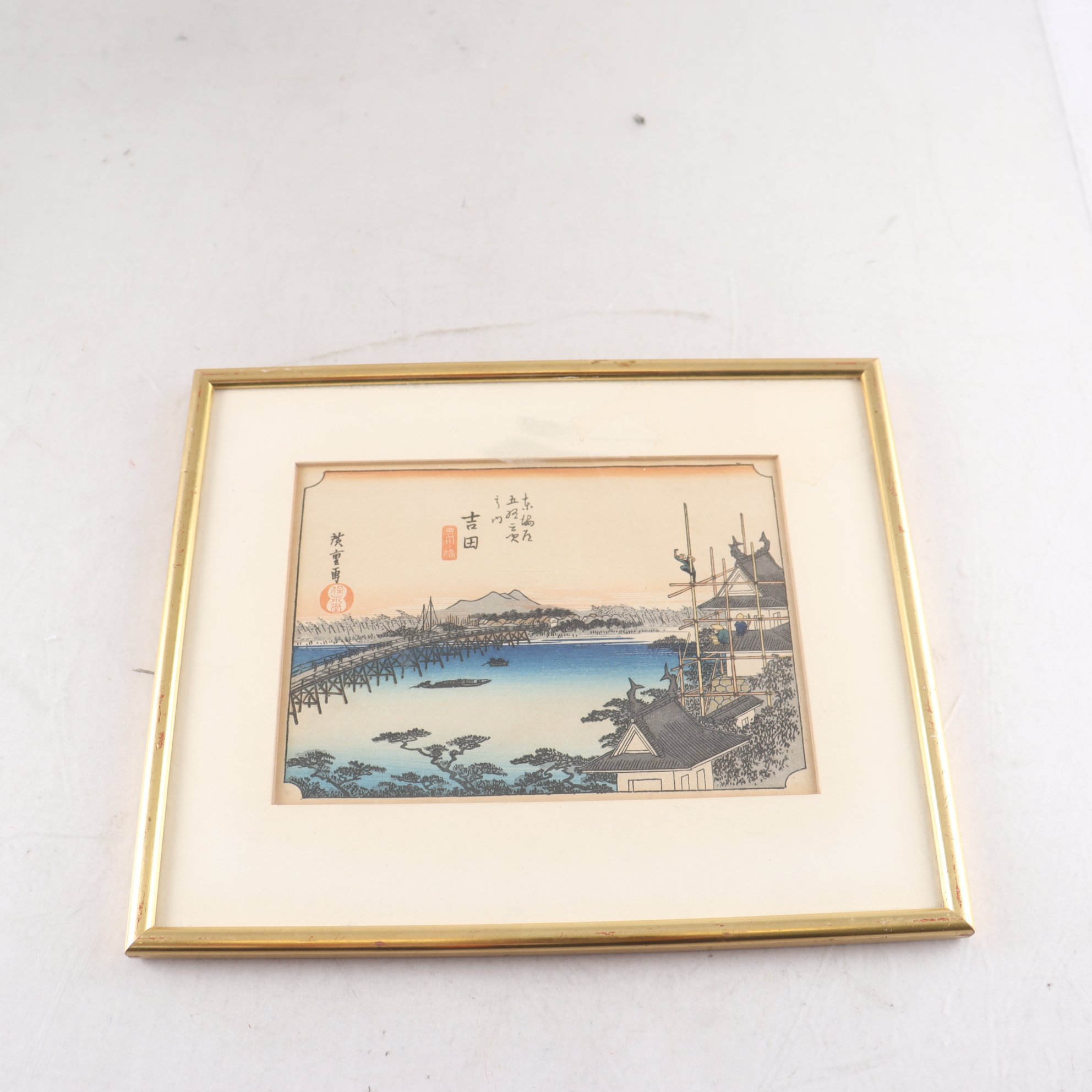 Färgträsnitt, Utagawa Hiroshige. Samfraktas ej.