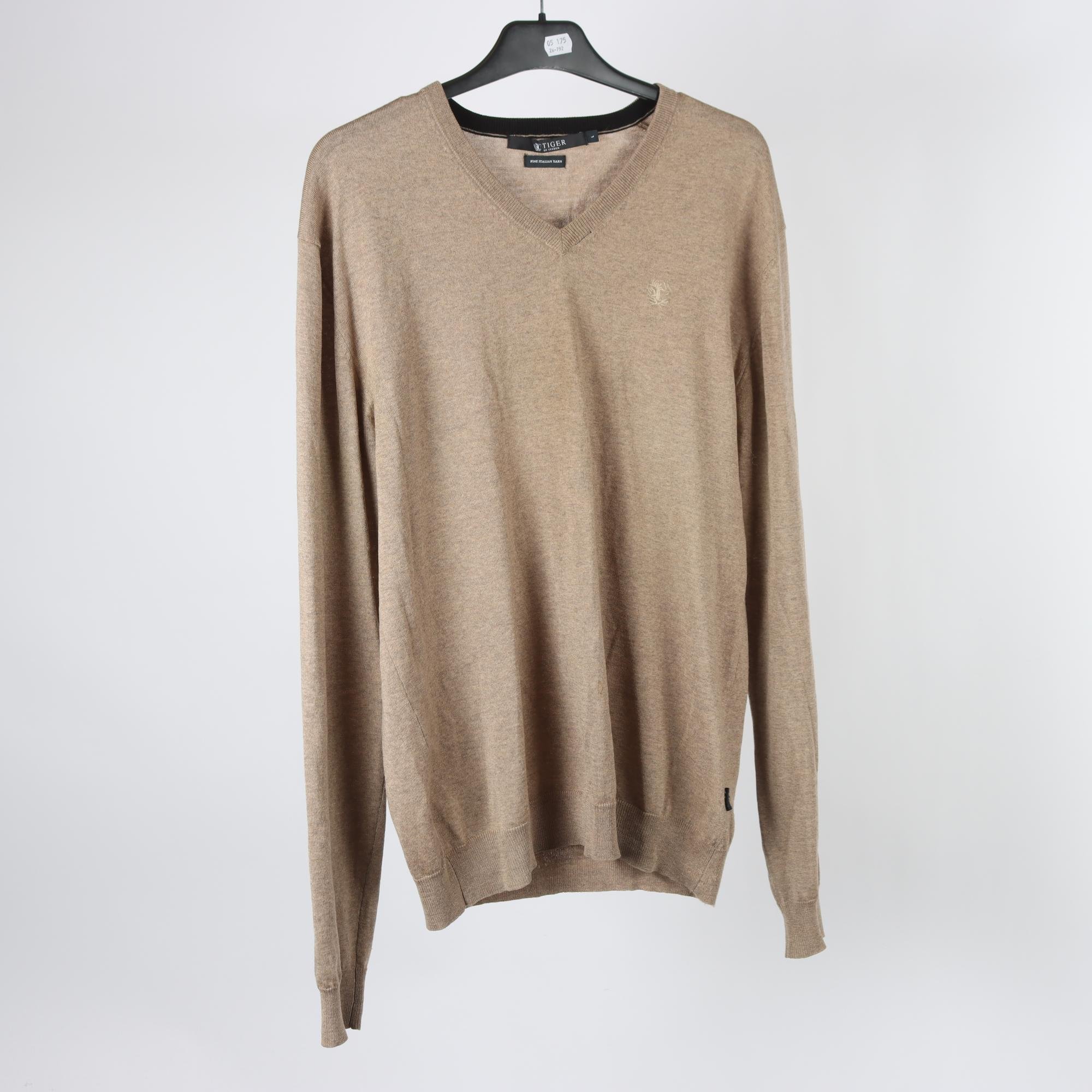 Stickad tröja, Tiger of Sweden, 100% merinoull, stl. L