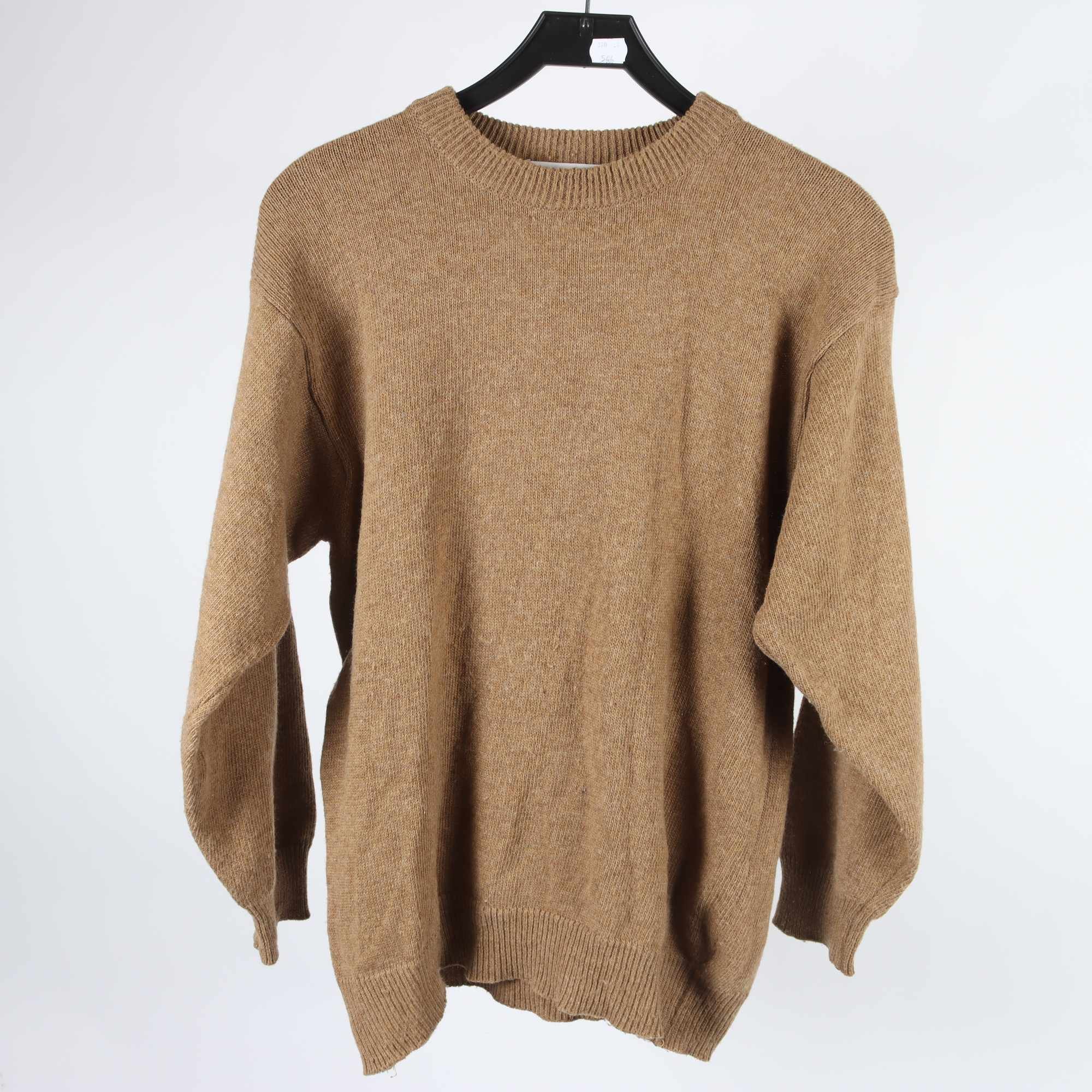 Tröja, Laurent Cerrer, brun, lammull, stl. L.