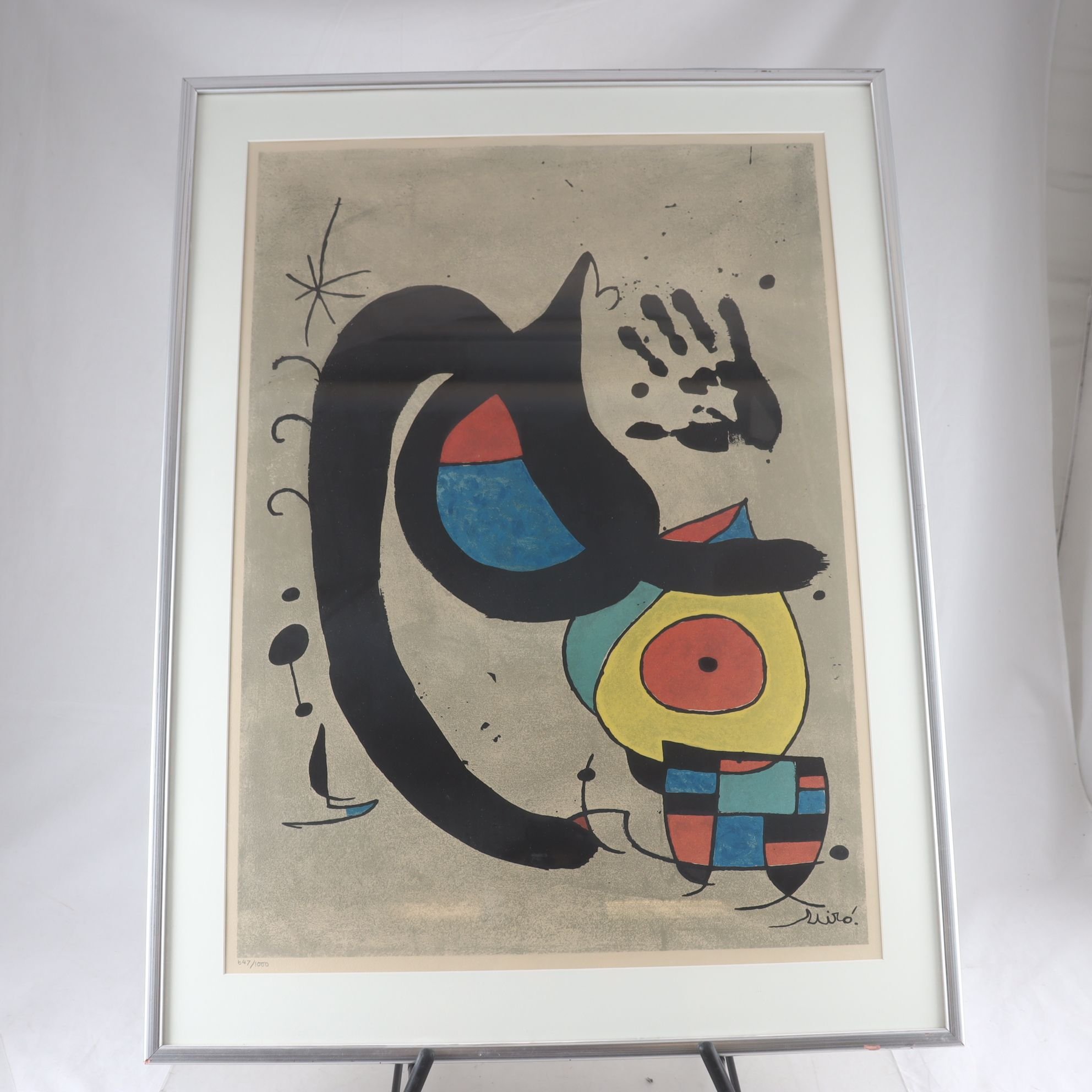 Färglitografi, Joan Miró, (1893-1983), Spanien. Endast avhämtning.