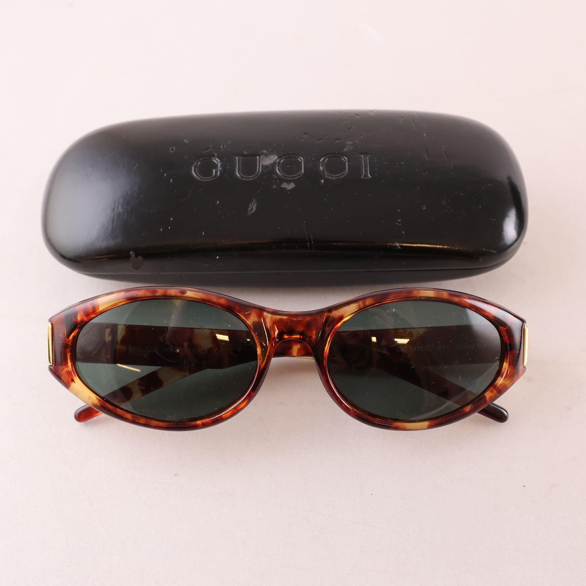 Solglasögon, acetat, Gucci, sköldpaddsfärgade