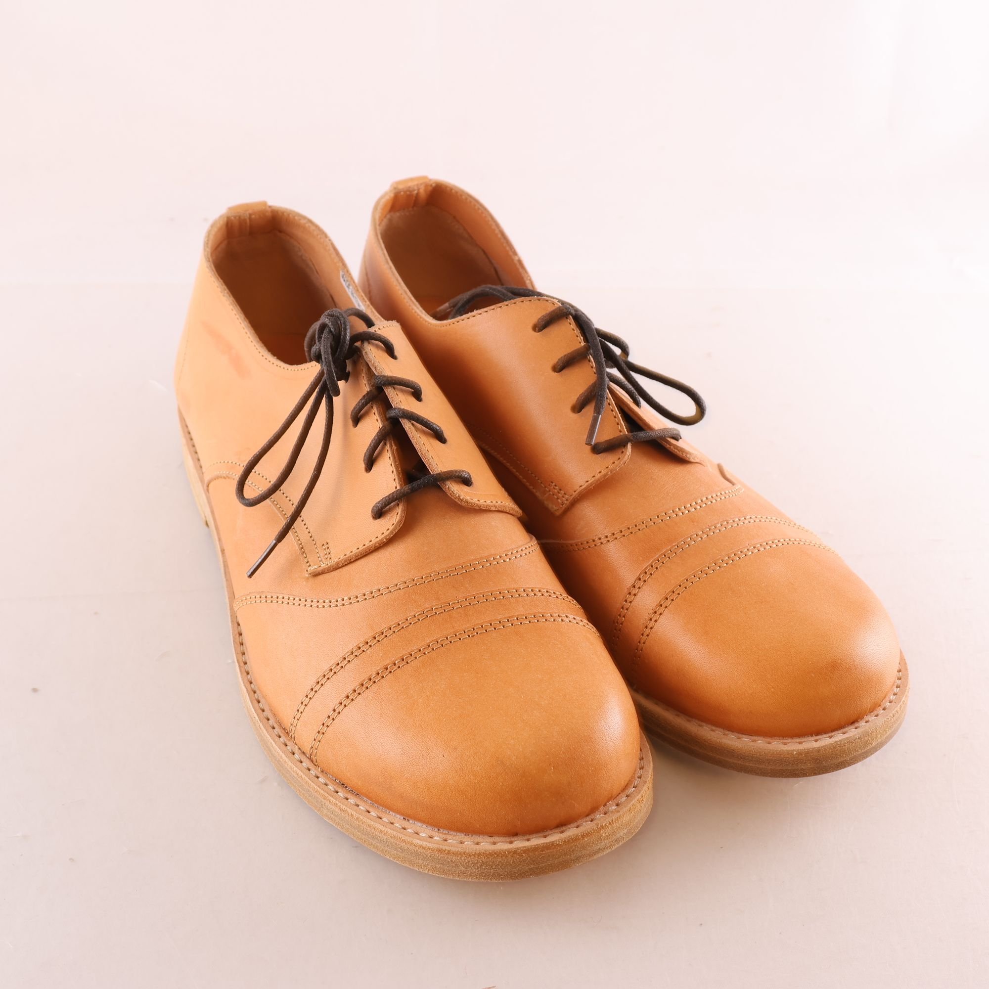 Lågskor, Hasbees, brun, skinn, stl. 45.