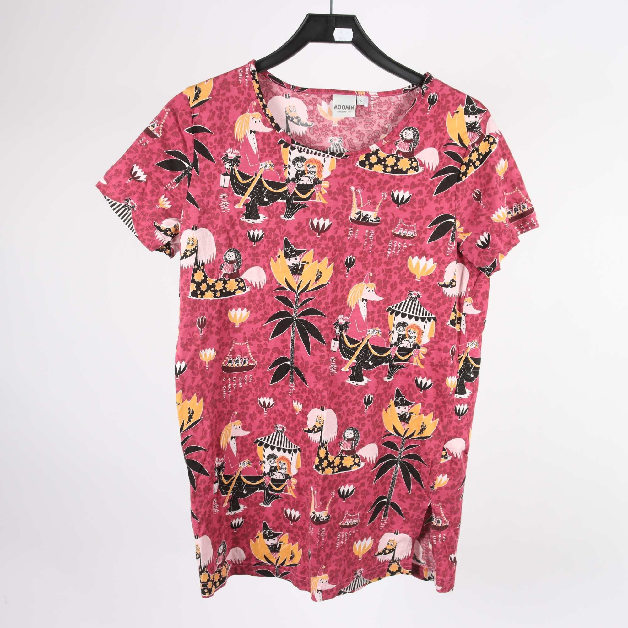 Tröja, Moomin, vinröd, rosa, stl. S.