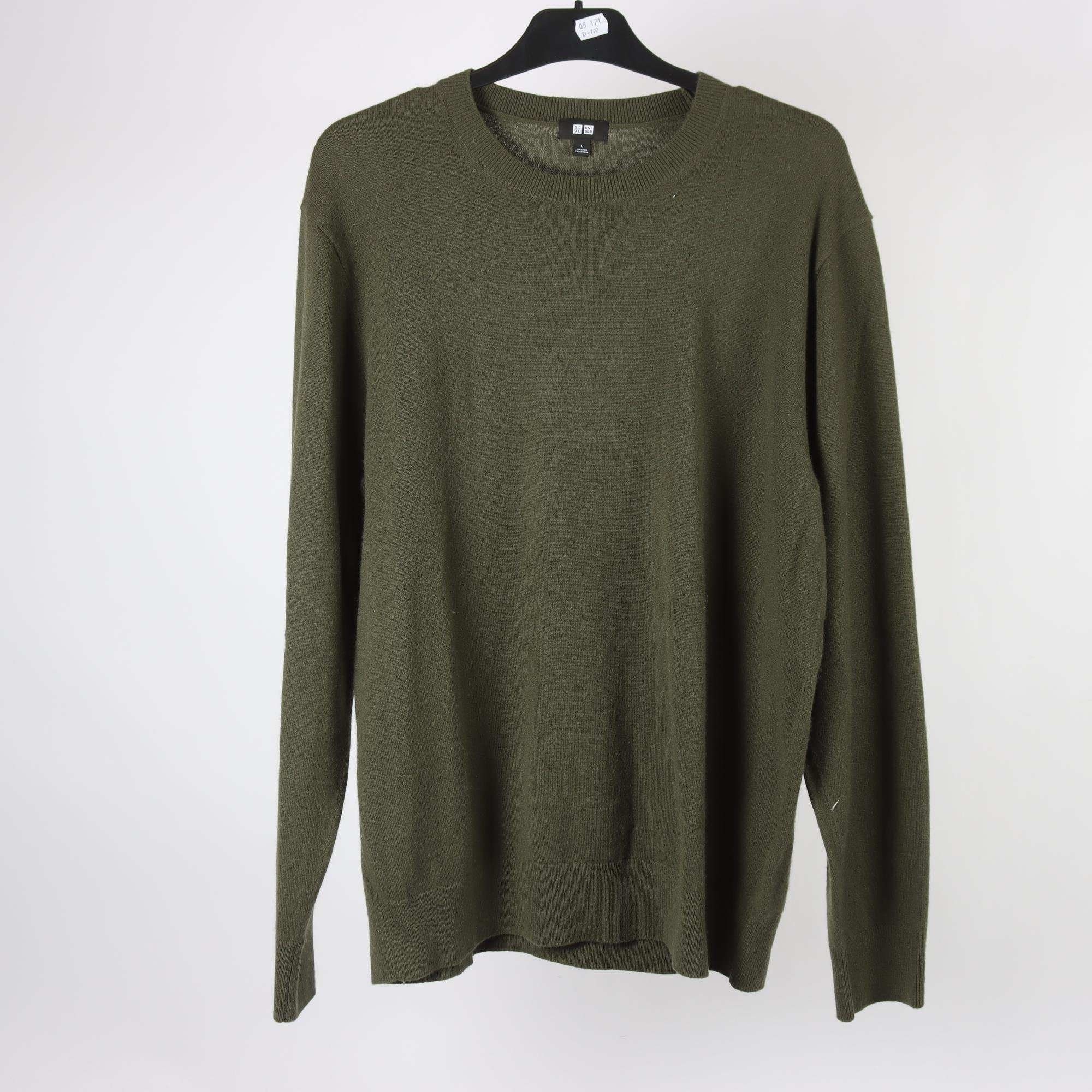 Stickad tröja, Uniqlo, 100% kashmir, stl. L