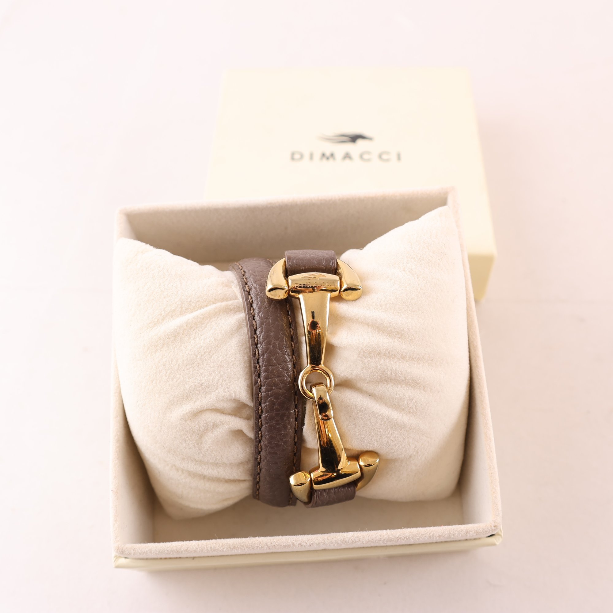 Dimacci, Trens-armband, stål, läder