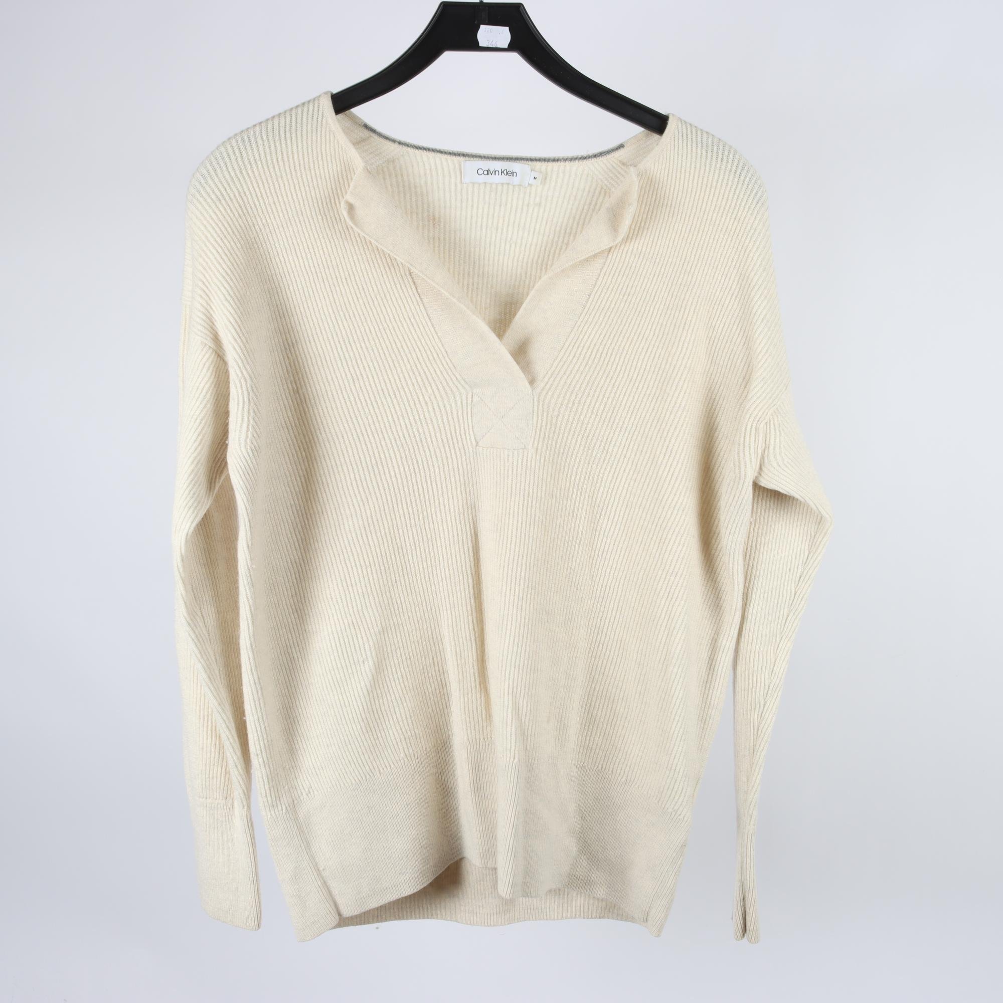 Tröja, Calvin Klein, beige, ullmix, stl. M.