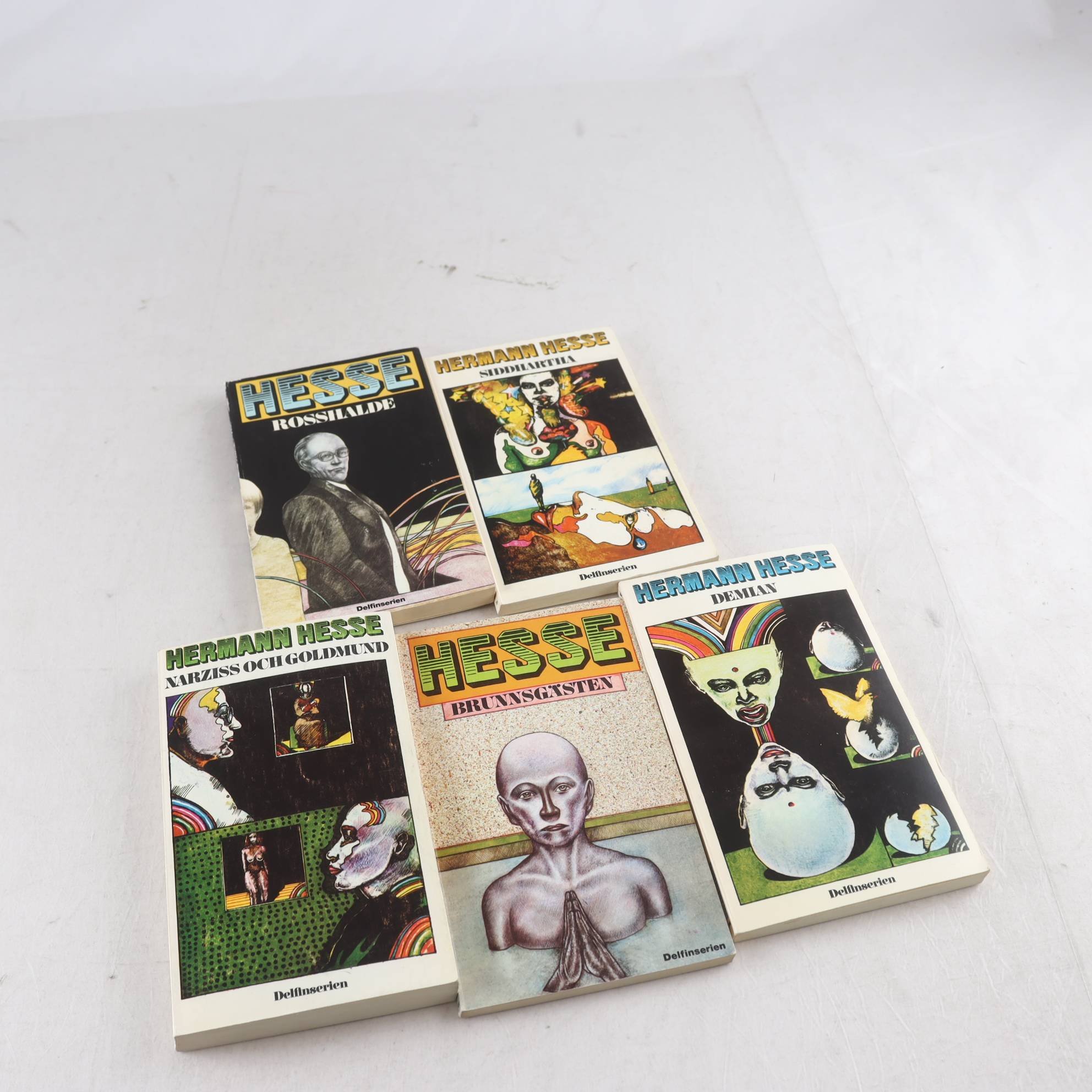 Hermann Hesse, bokpaket med 5 volymer, Delfinserien