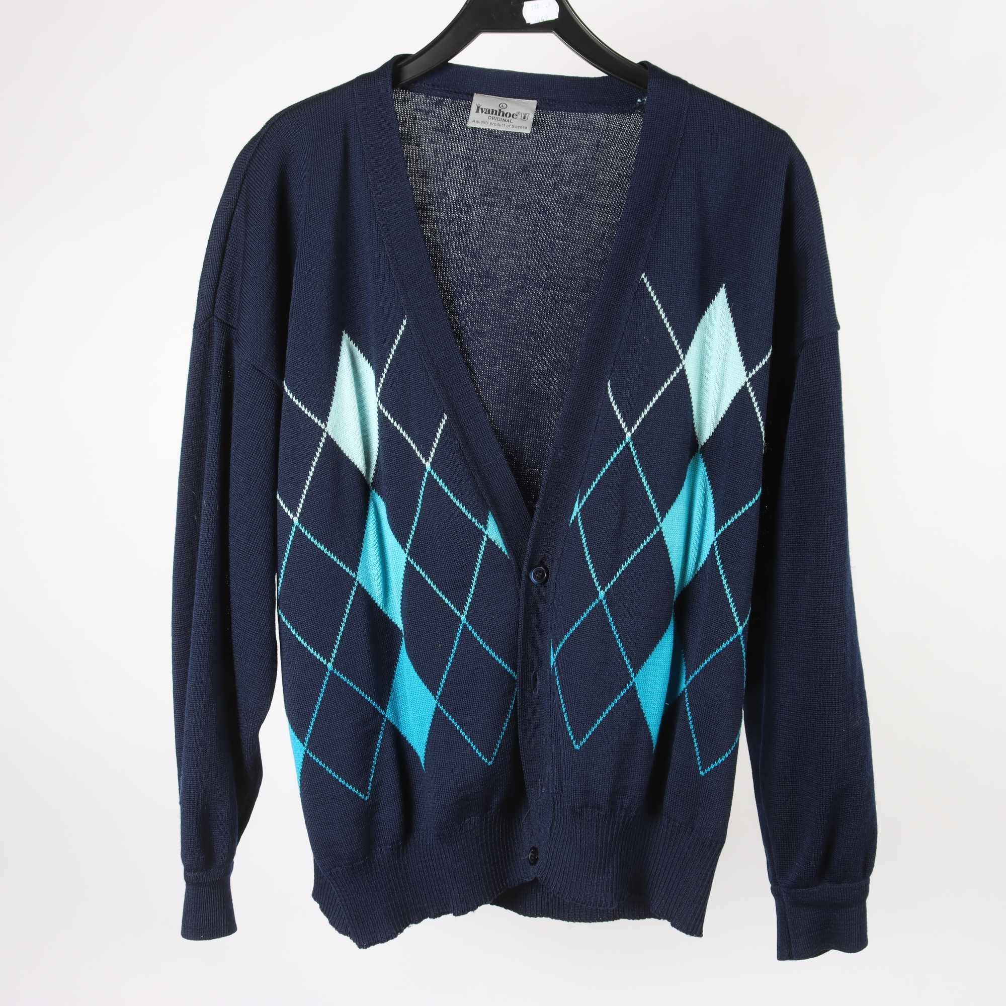 Kofta, Ivanhoe, blå, ull, stl. L.