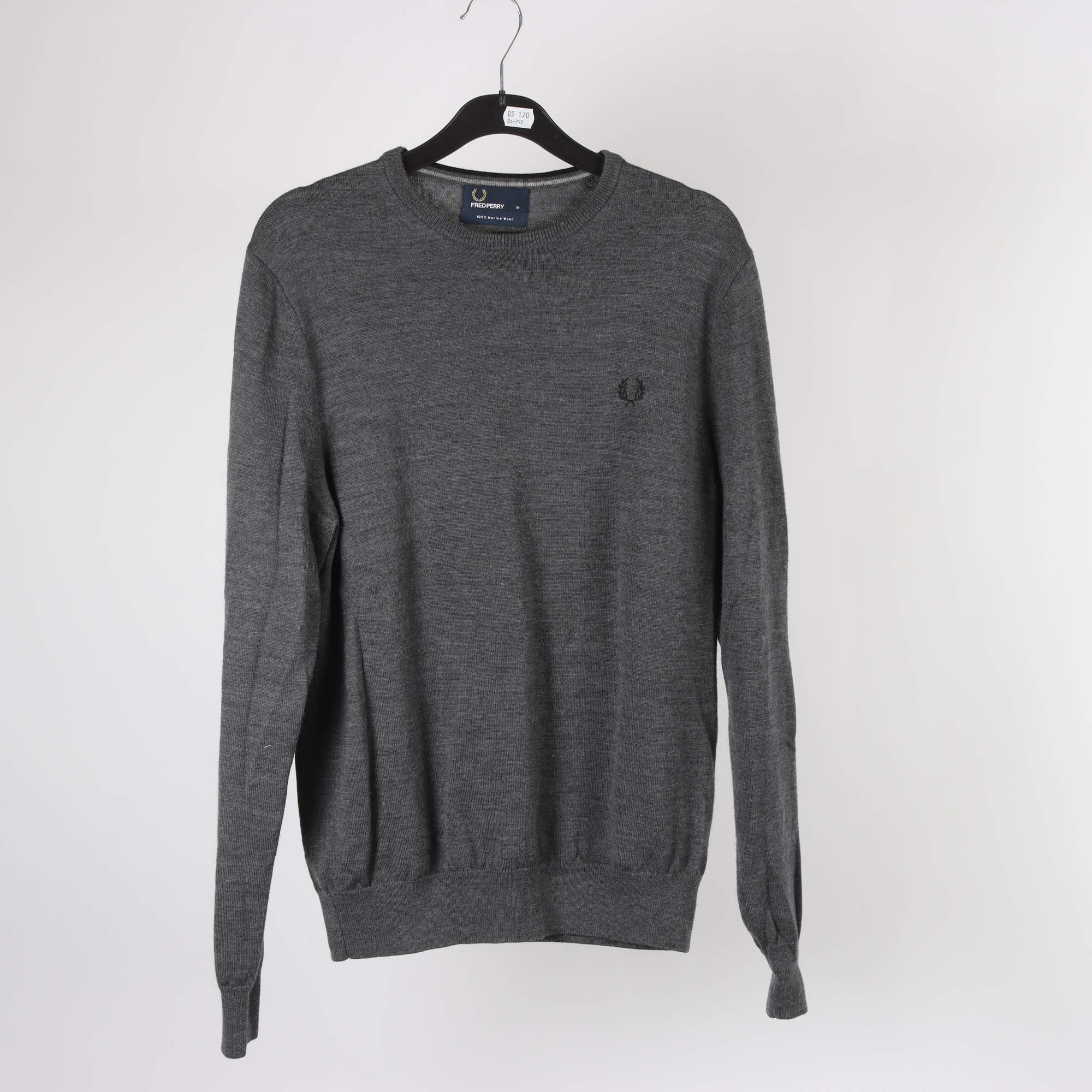 Stickad tröja, Fred Perry, 100% merinoull, stl. M