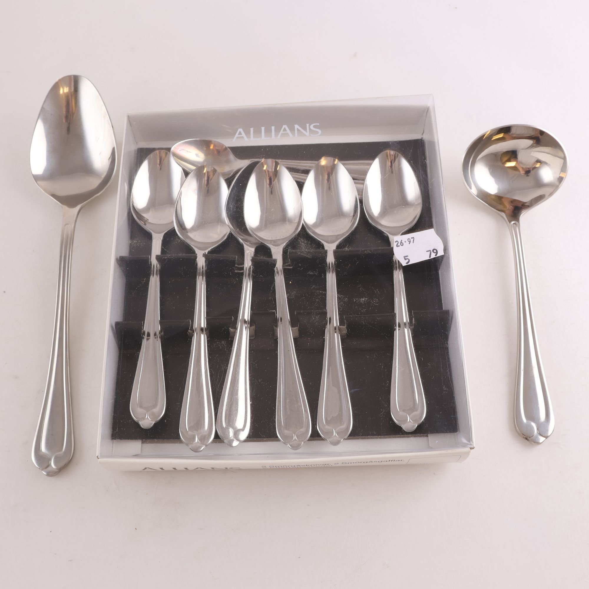 Bestick, Åhléns, Allians, knivar, 10 st