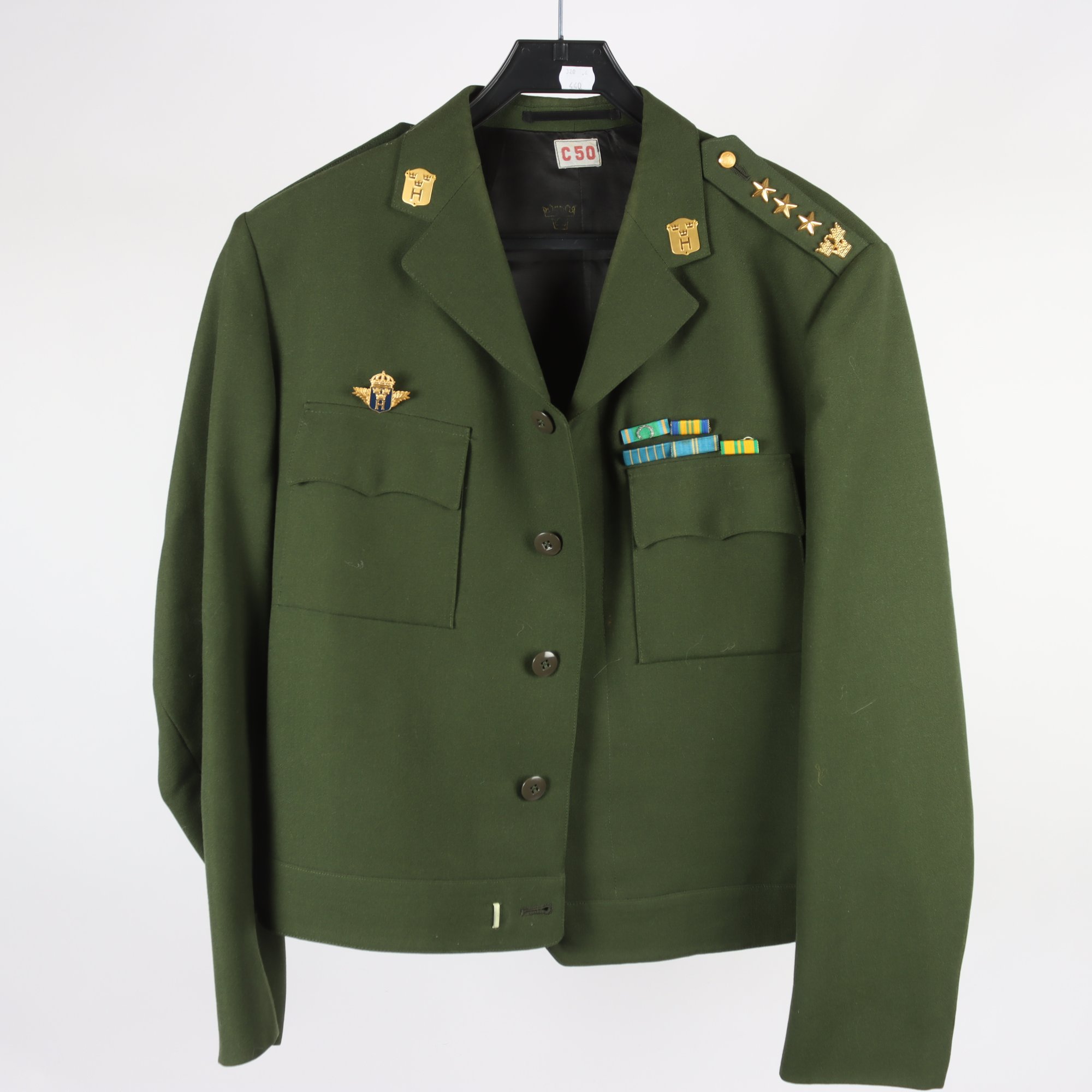 Jacka, Försvaret, grön, stl. 50.