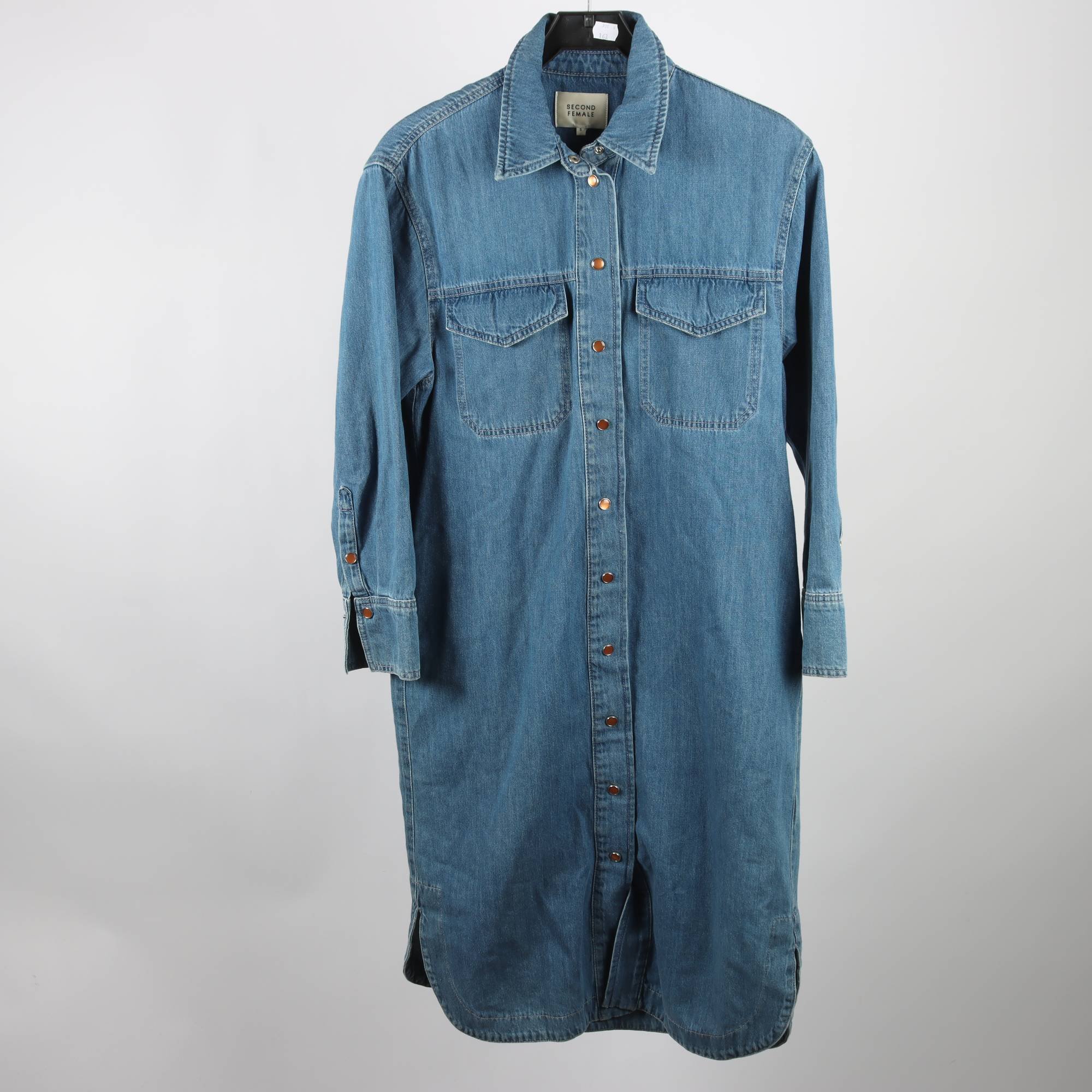Jeansklänning, Second Female, blå, stl. S