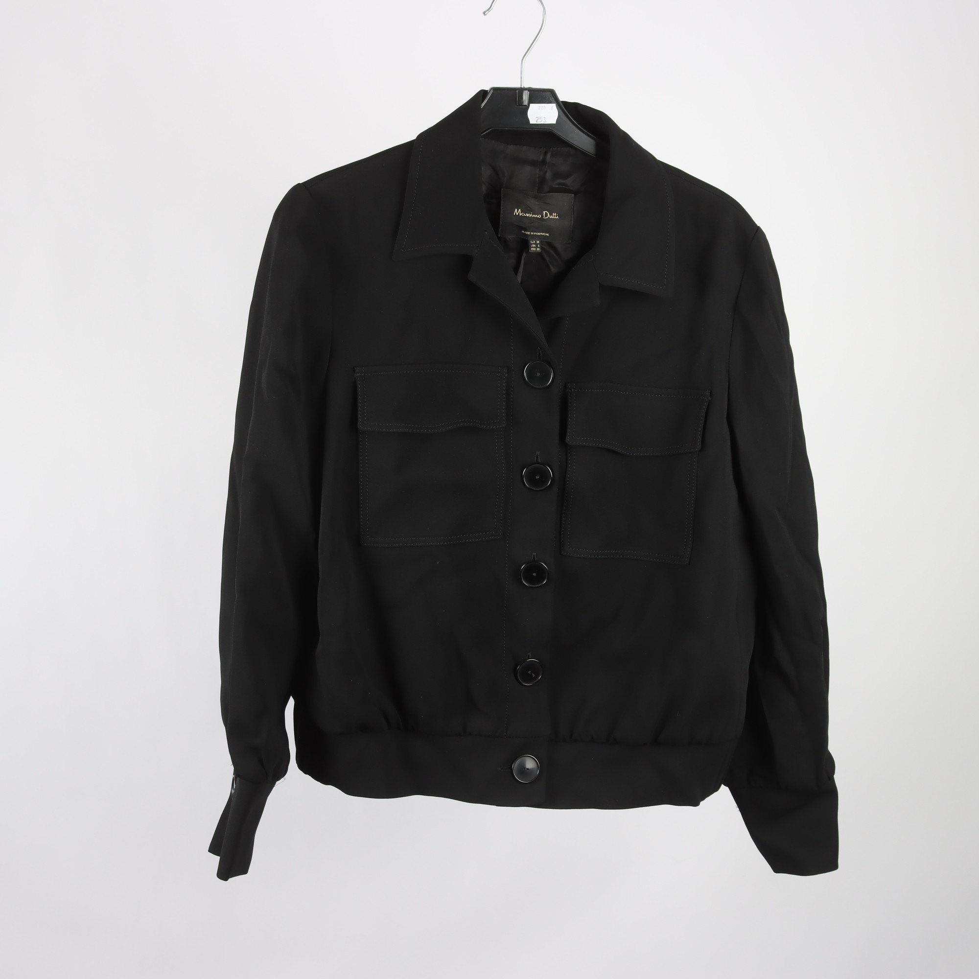 Blus/jacka, Massimo Dutti, svart, stl. 38
