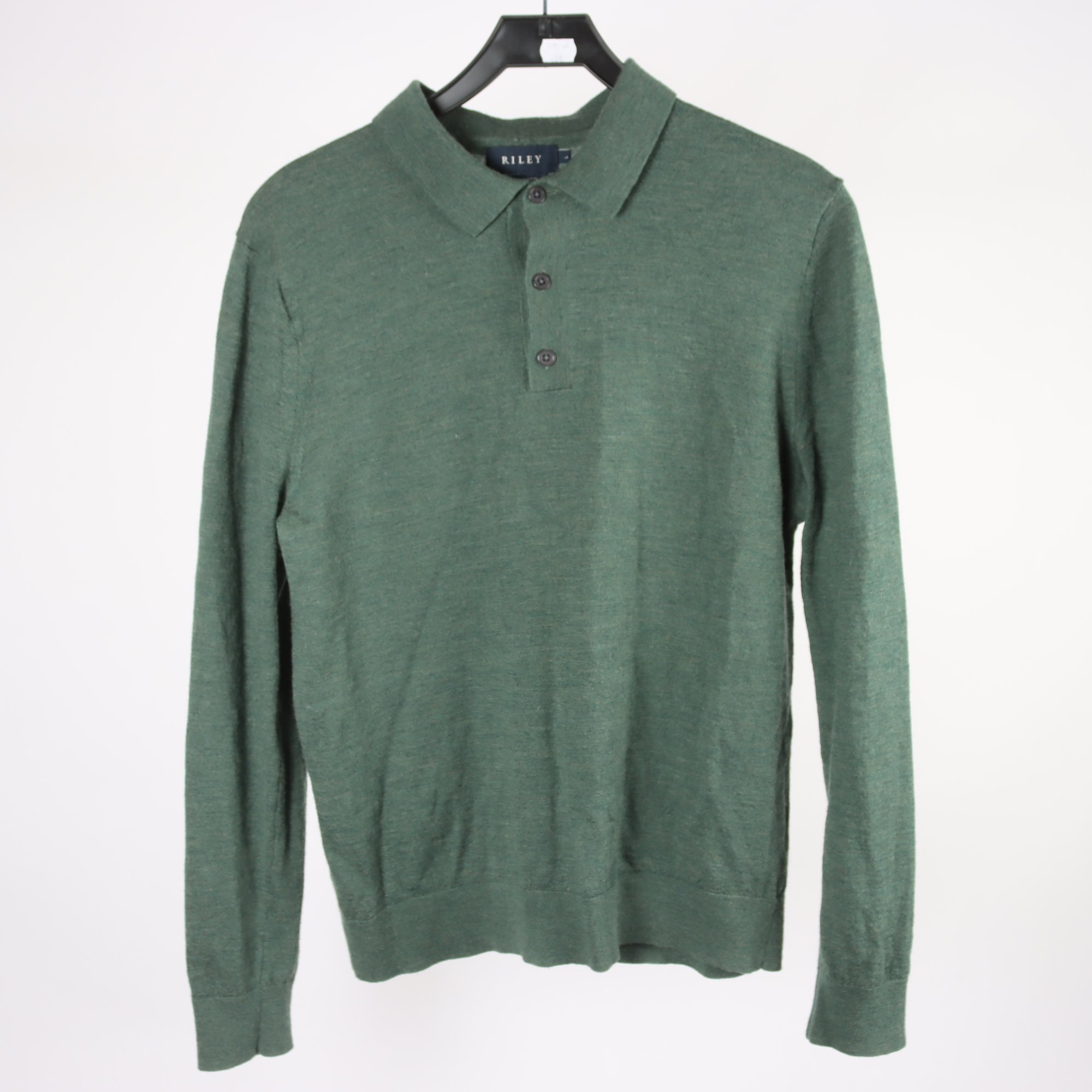 Tröja, Riley, grön, ull, stl. L.