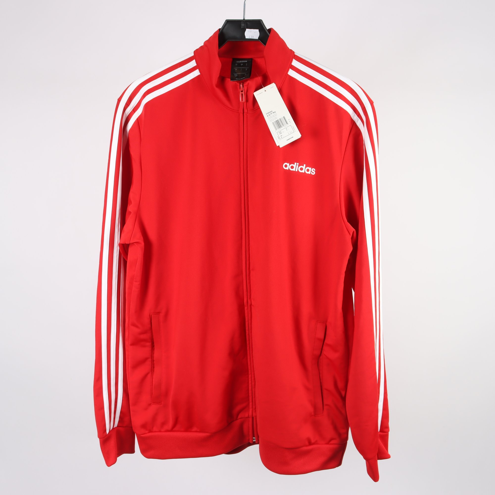 Träningsjacka, Adidas, röd, stl. L.