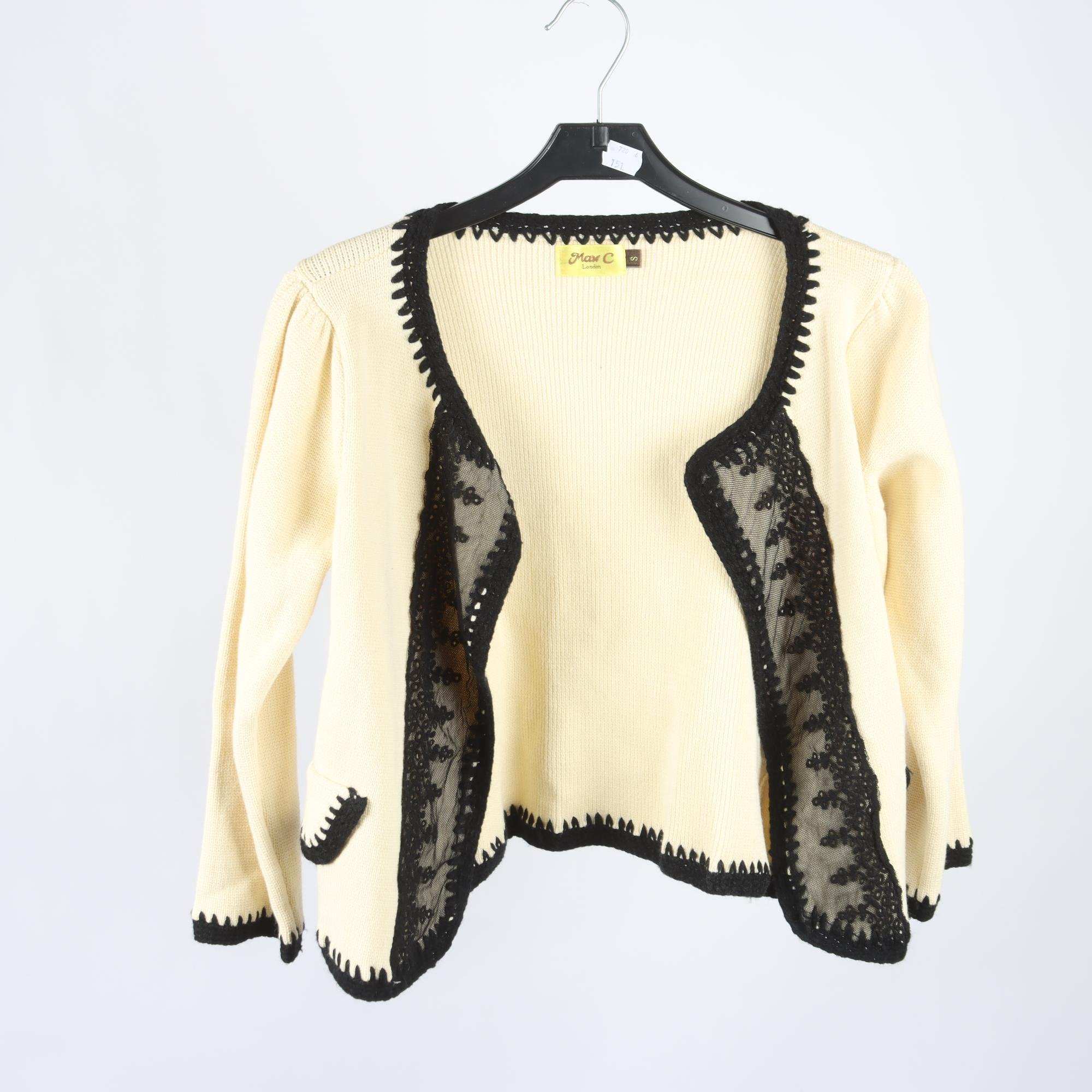 Kofta, Max C London, gulbeige, svart, stl. S