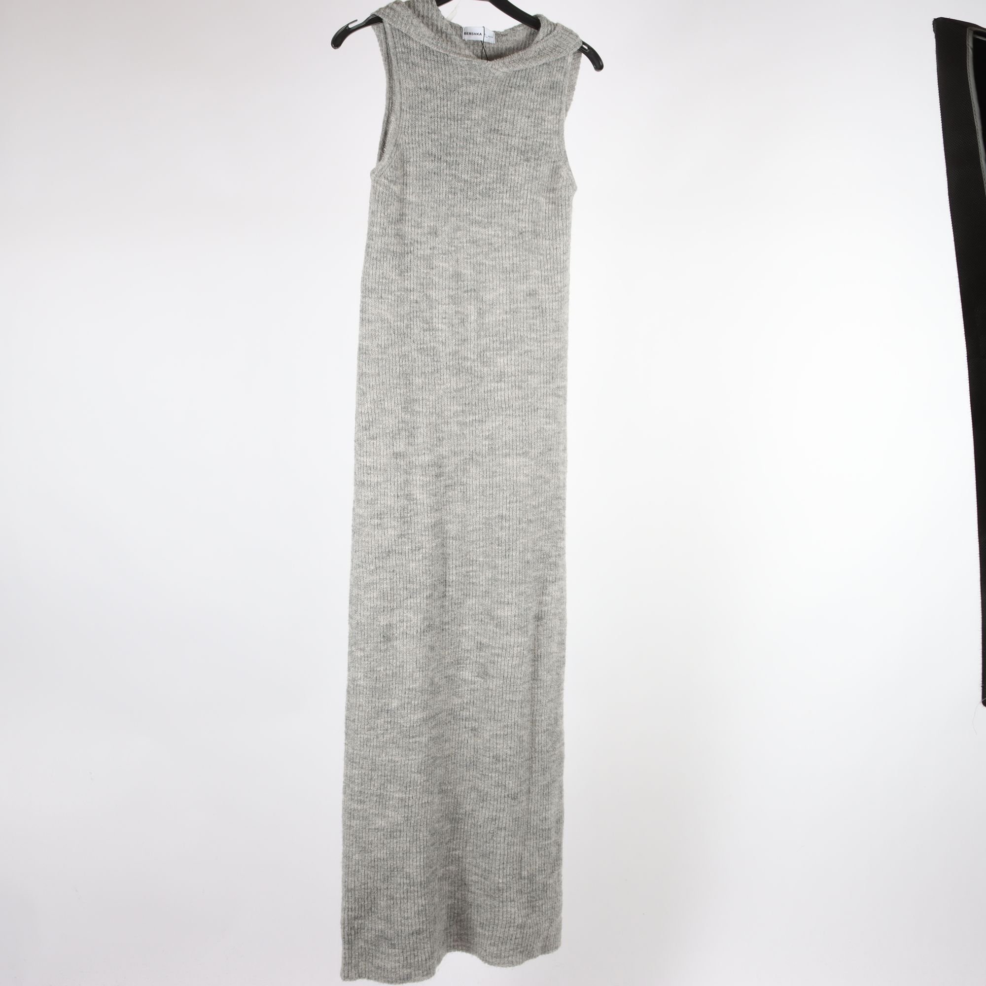 Klänning, Bershka, grå, stickad, stl. S.