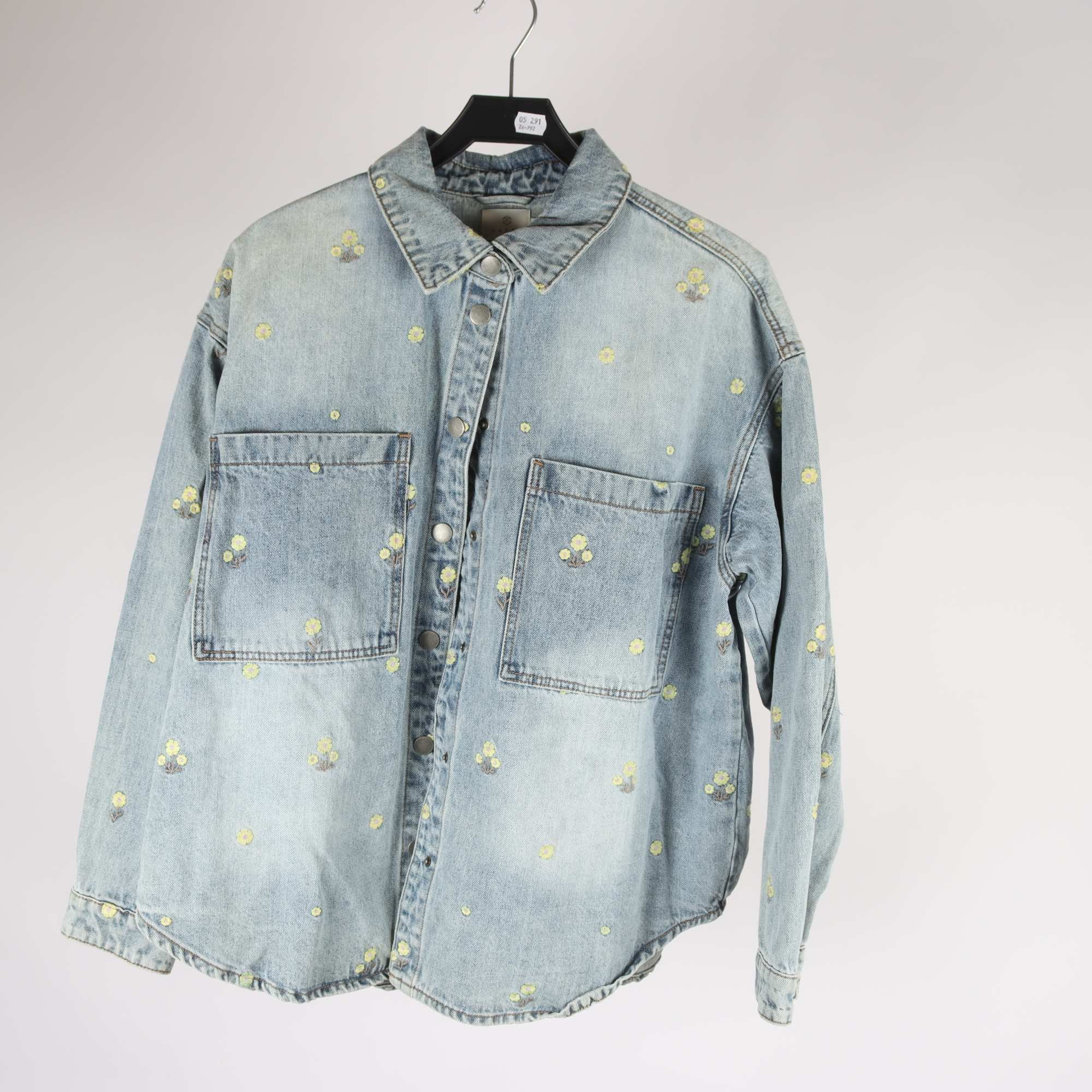 Jeansskjorta, Kaffe, stl. 42