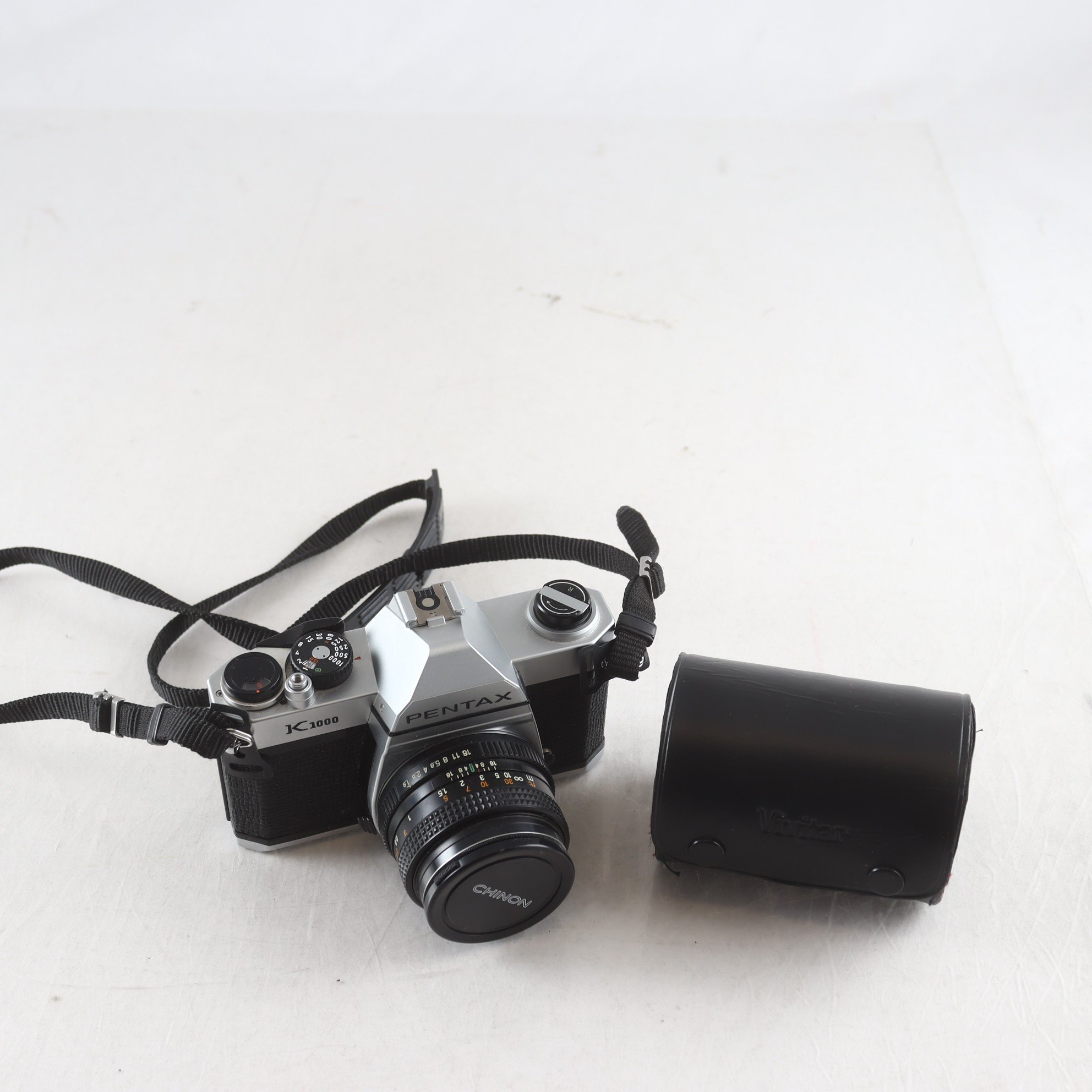 Kamera, Pentax K 1000 och objektivförlängare.