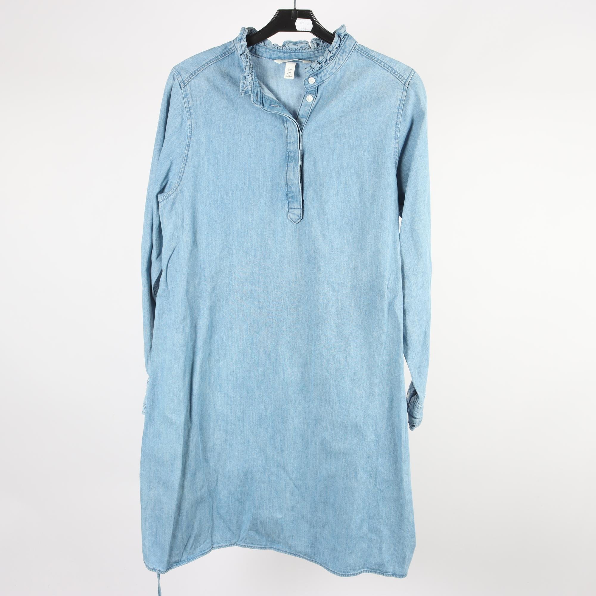 Klänning, H&M, blå, jeans, stl. S.