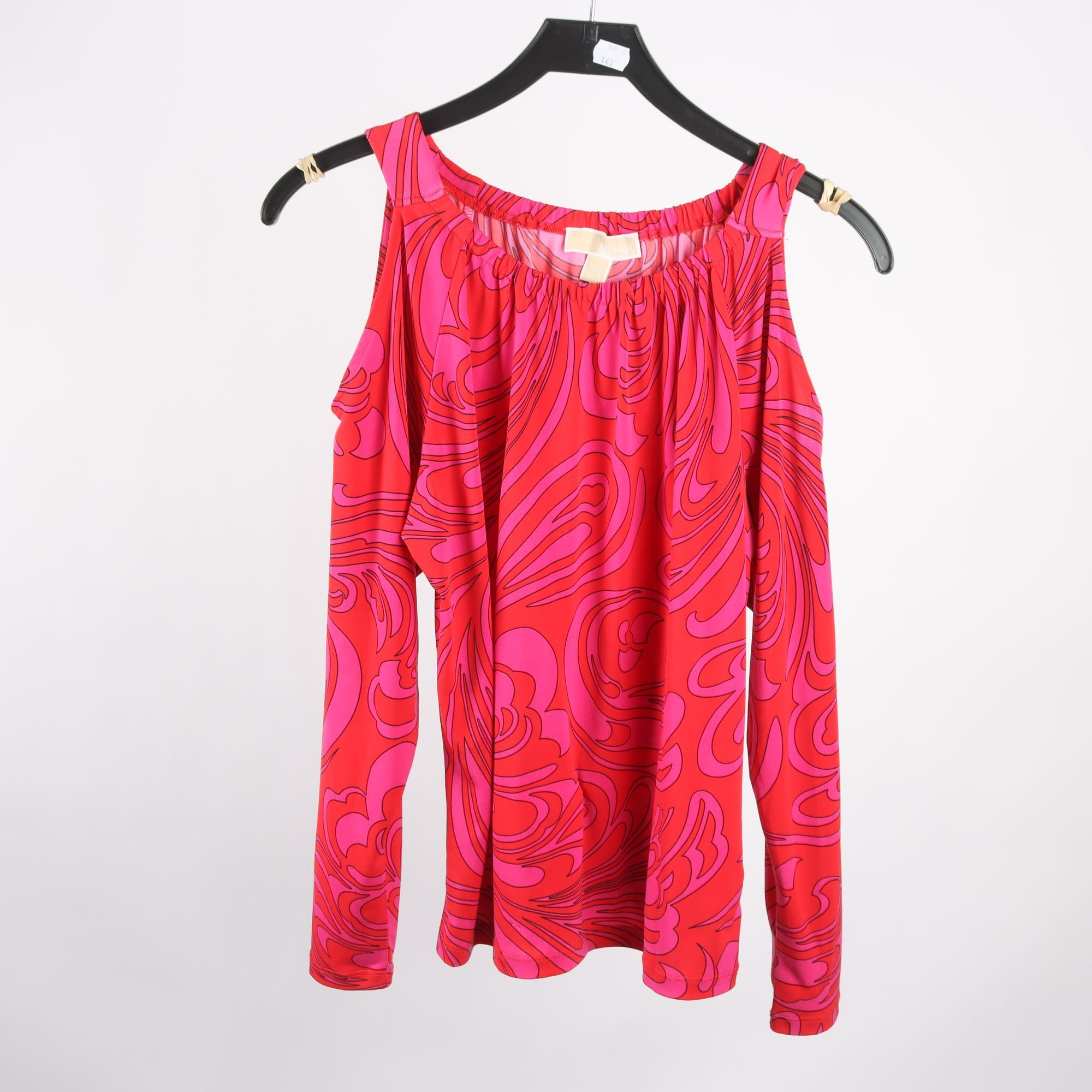 Tröja, Michael Kors, röd, rosa, mönstrad, stl. M