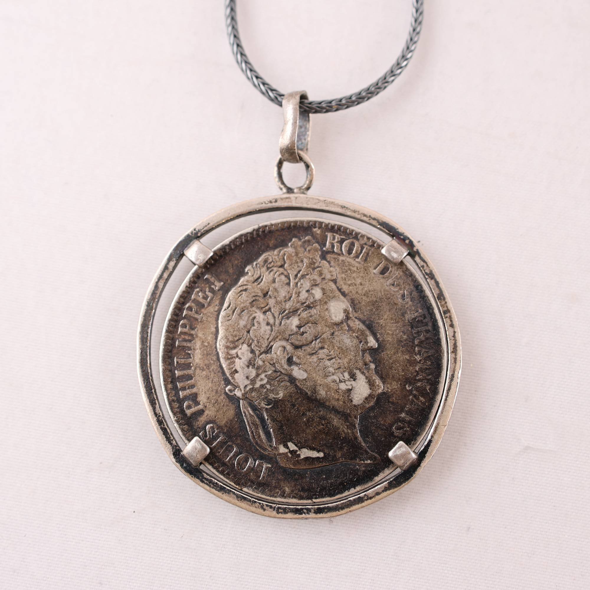 Halsband & hänge, silver, brv: 38.9g