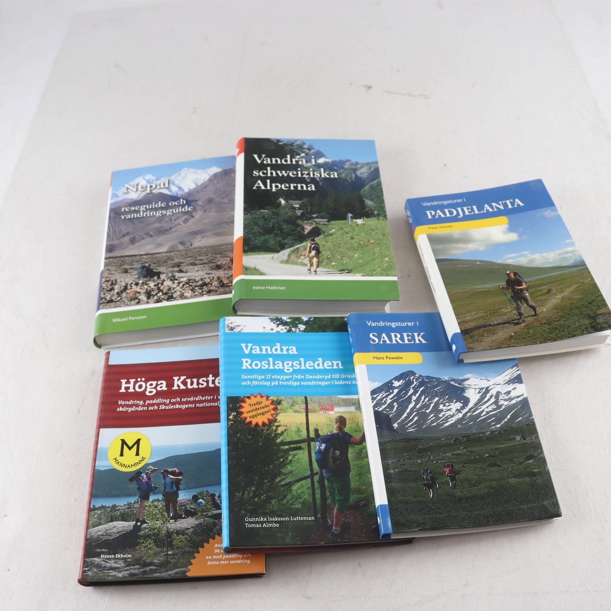 Vandringsguider, bokpaket med 6 volymer