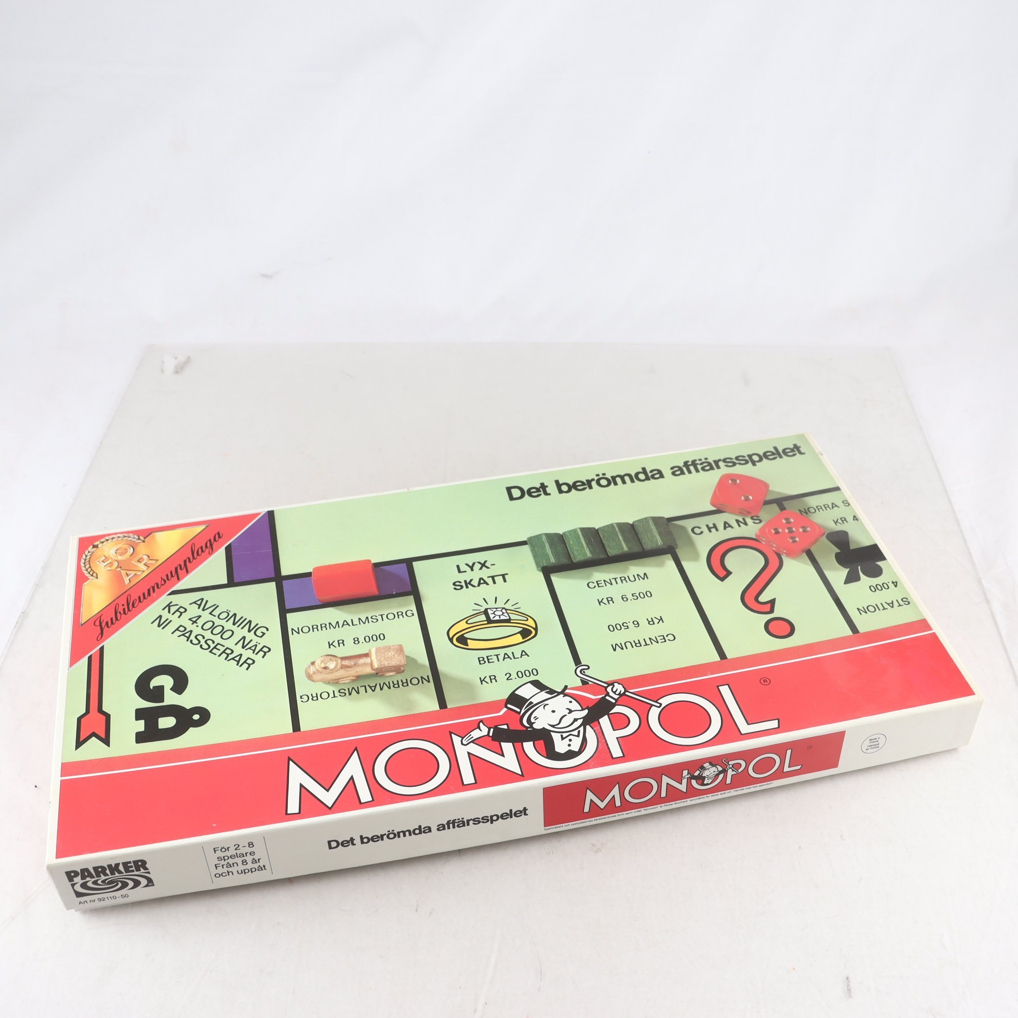 Spel, Monopol, jubeleumsutgåvan 50år, parker.