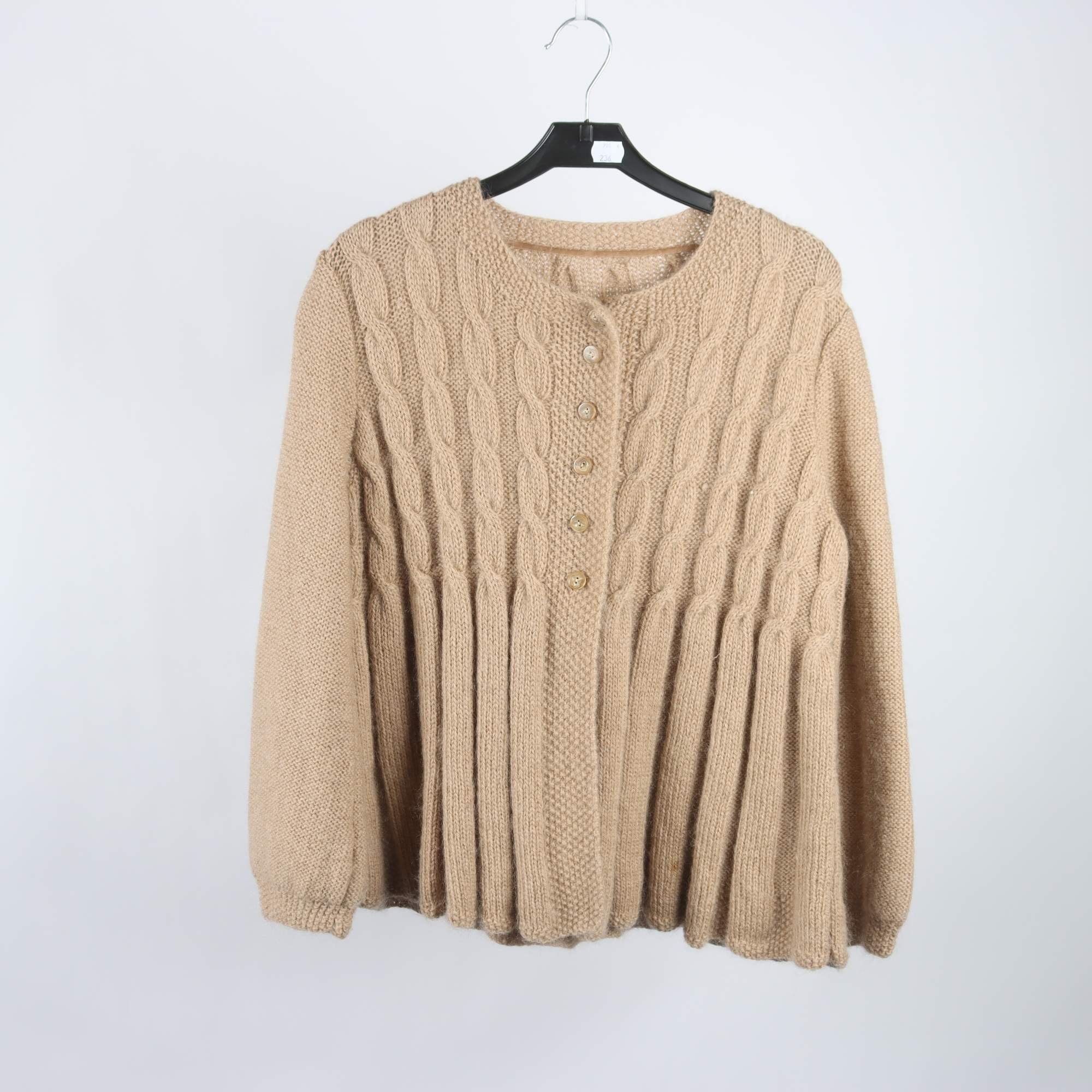 Kofta, Okänd, beige, stl ca. M