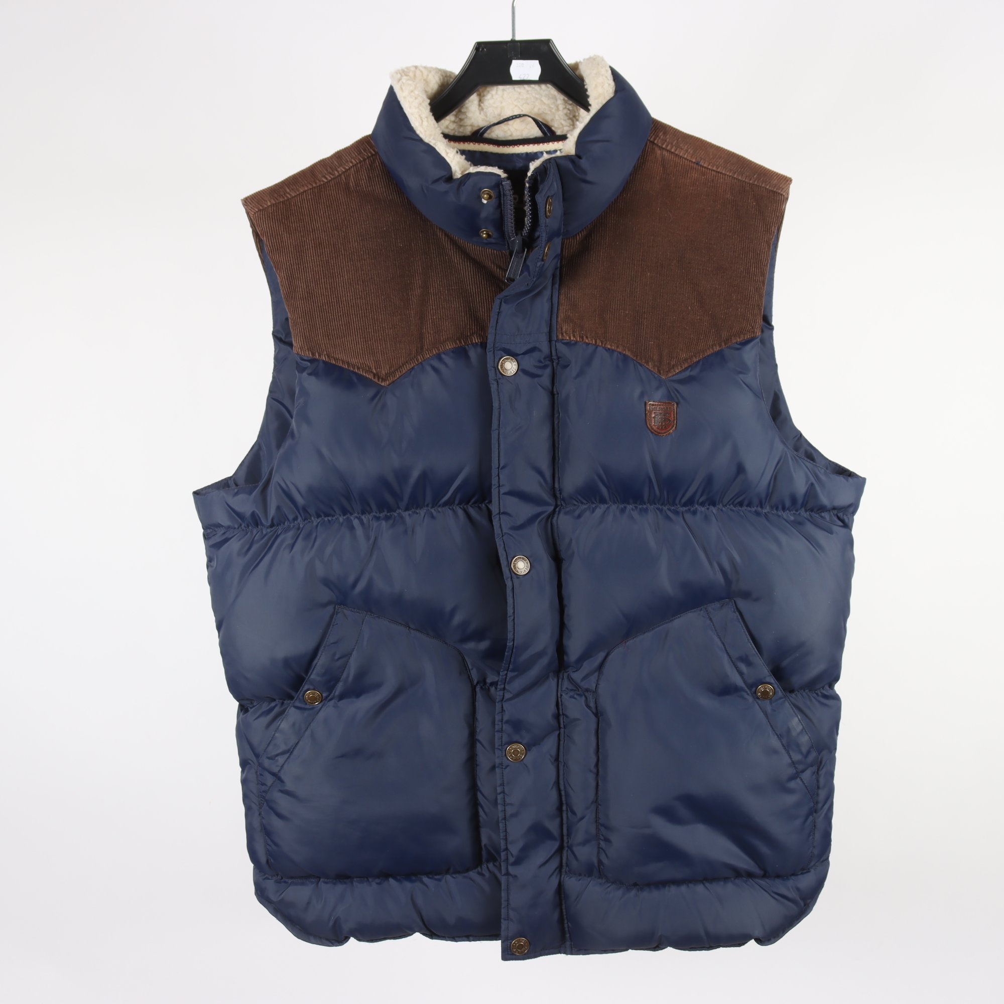 Dunväst, Hilfiger, blå, stl. XL.