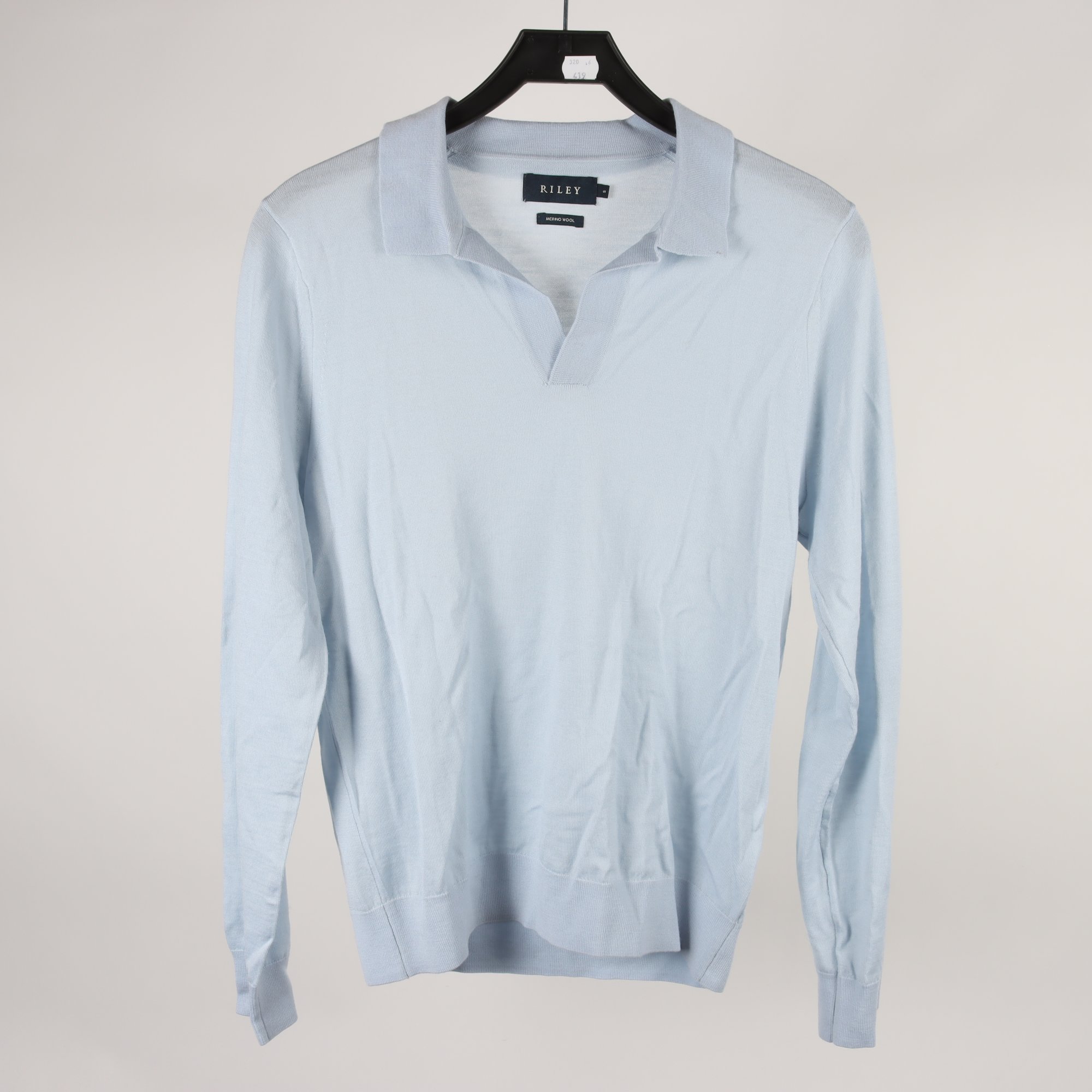 Tröja, Riley, ljusblå, ull, stl. S.