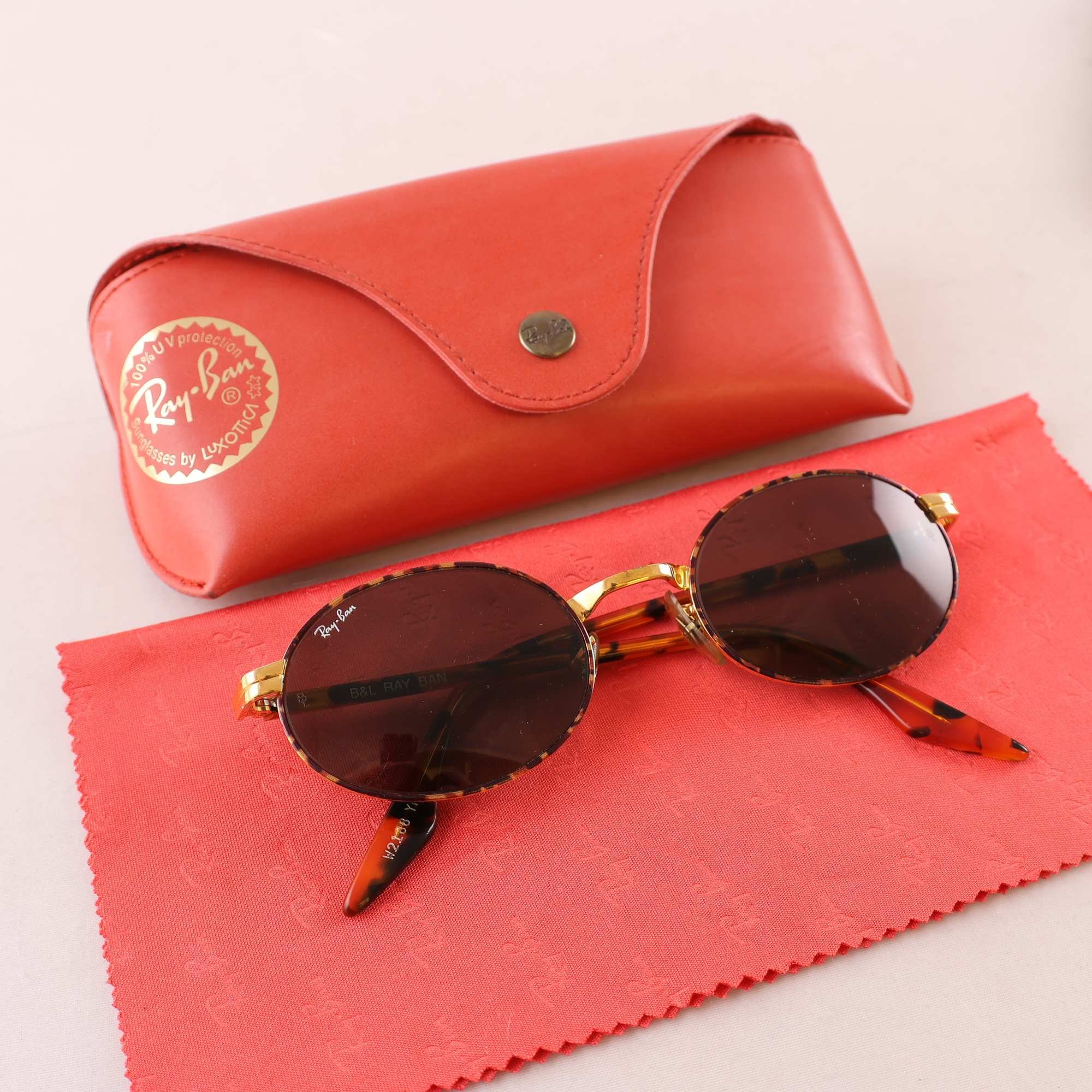 Solglasögon, metall, acetat, Ray Ban, vintage