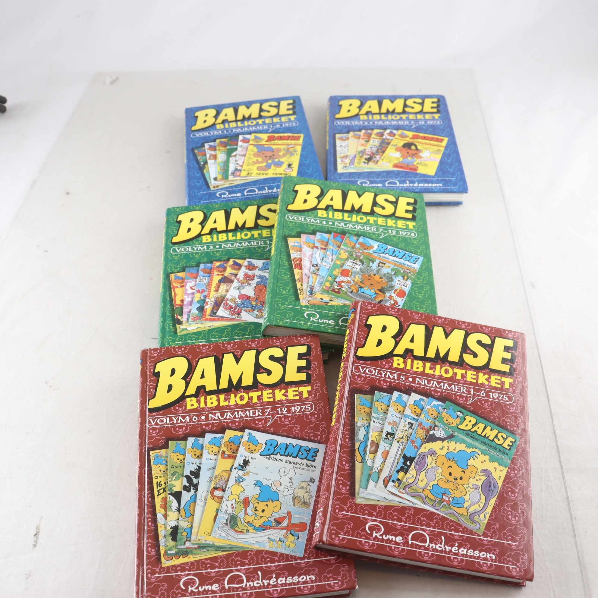 Bamse Biblioteket, volym 1-6, 1973-75