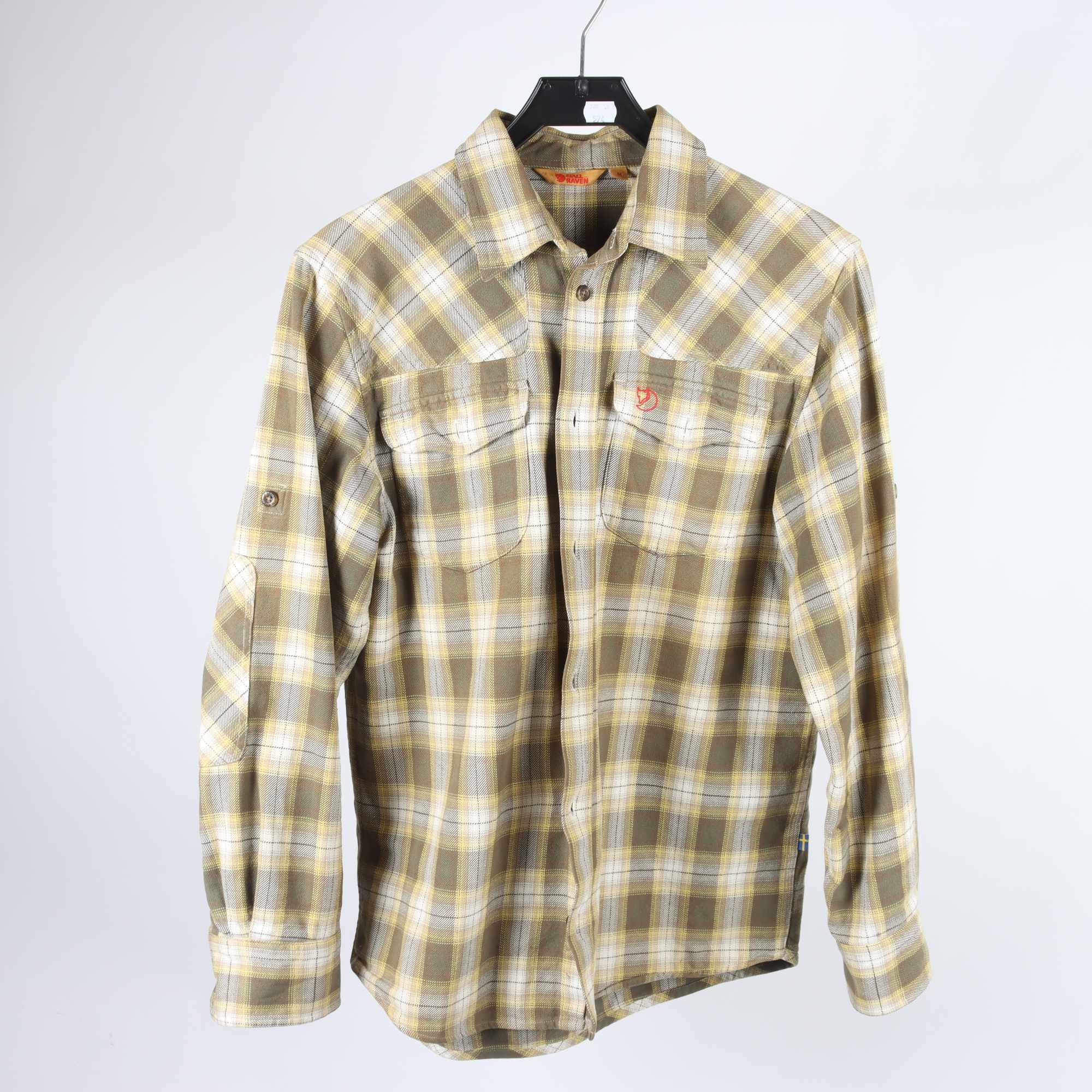 Skjorta, Fjällräven, rutig, grön, stl. M.