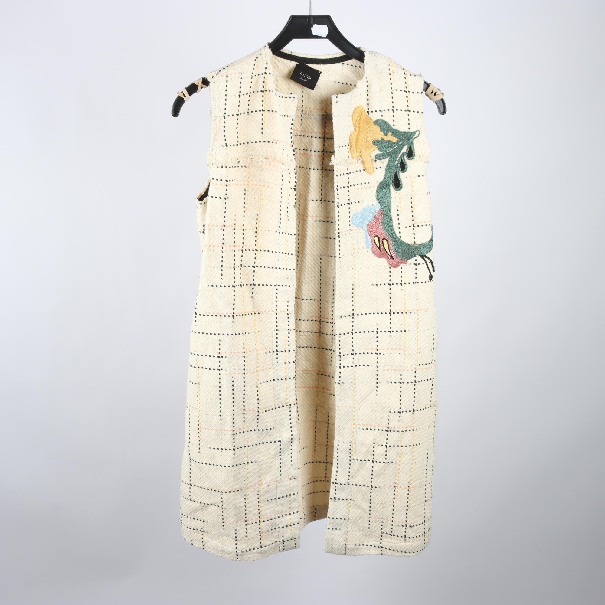 Väst, Alysi, offwhite, broderi, stl. XS