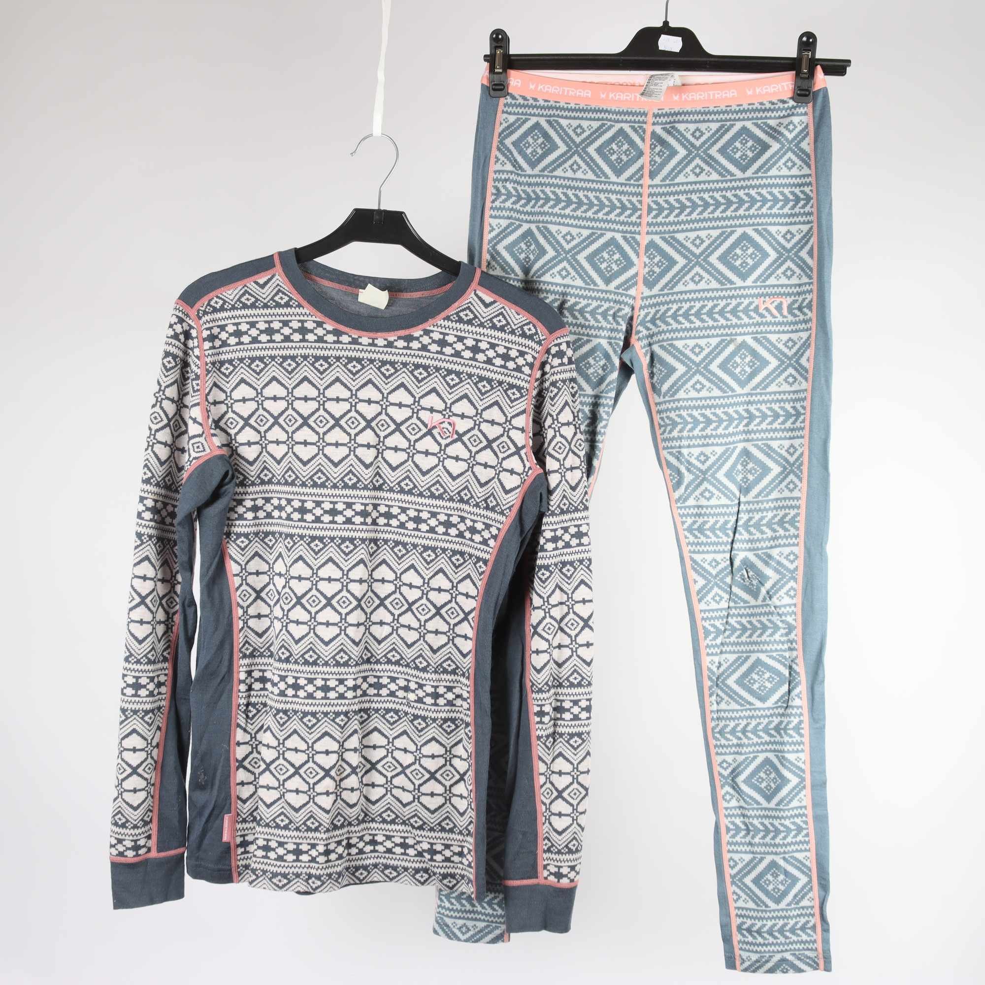 Underställ, Kari Traa, grå, aprikos, ull, stl. stl. M.