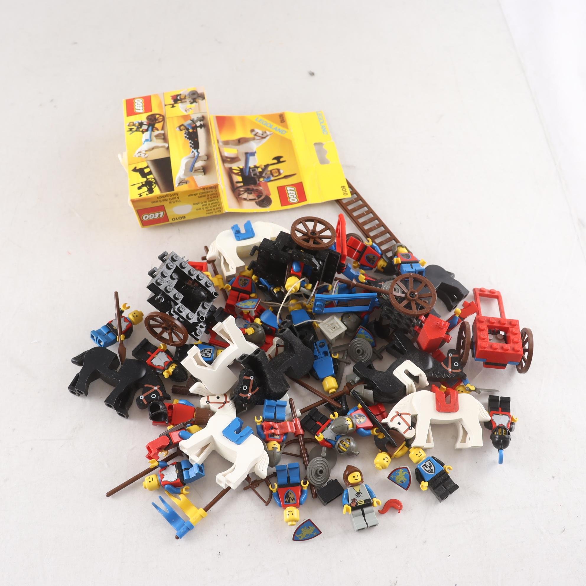 Lego, Lego riddare, blandat, retro.