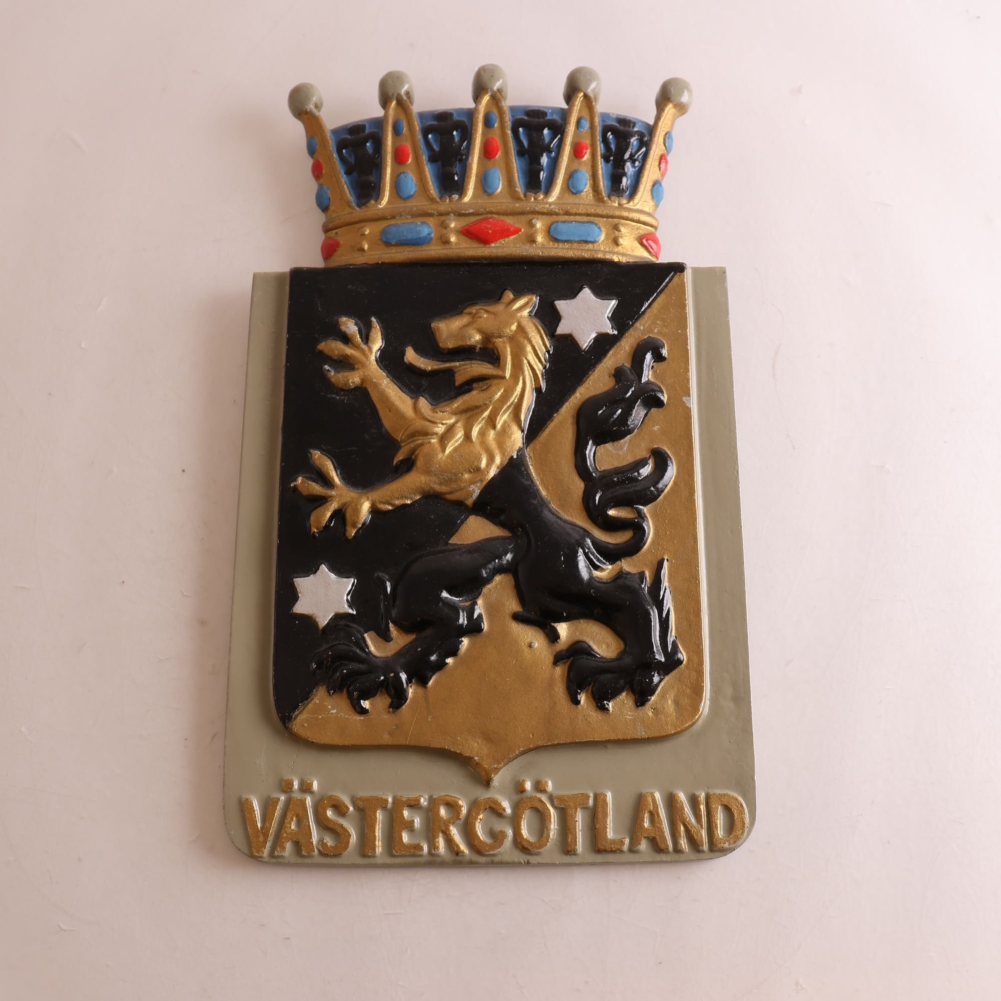 Väggplakett, Metall, Västergötland.
