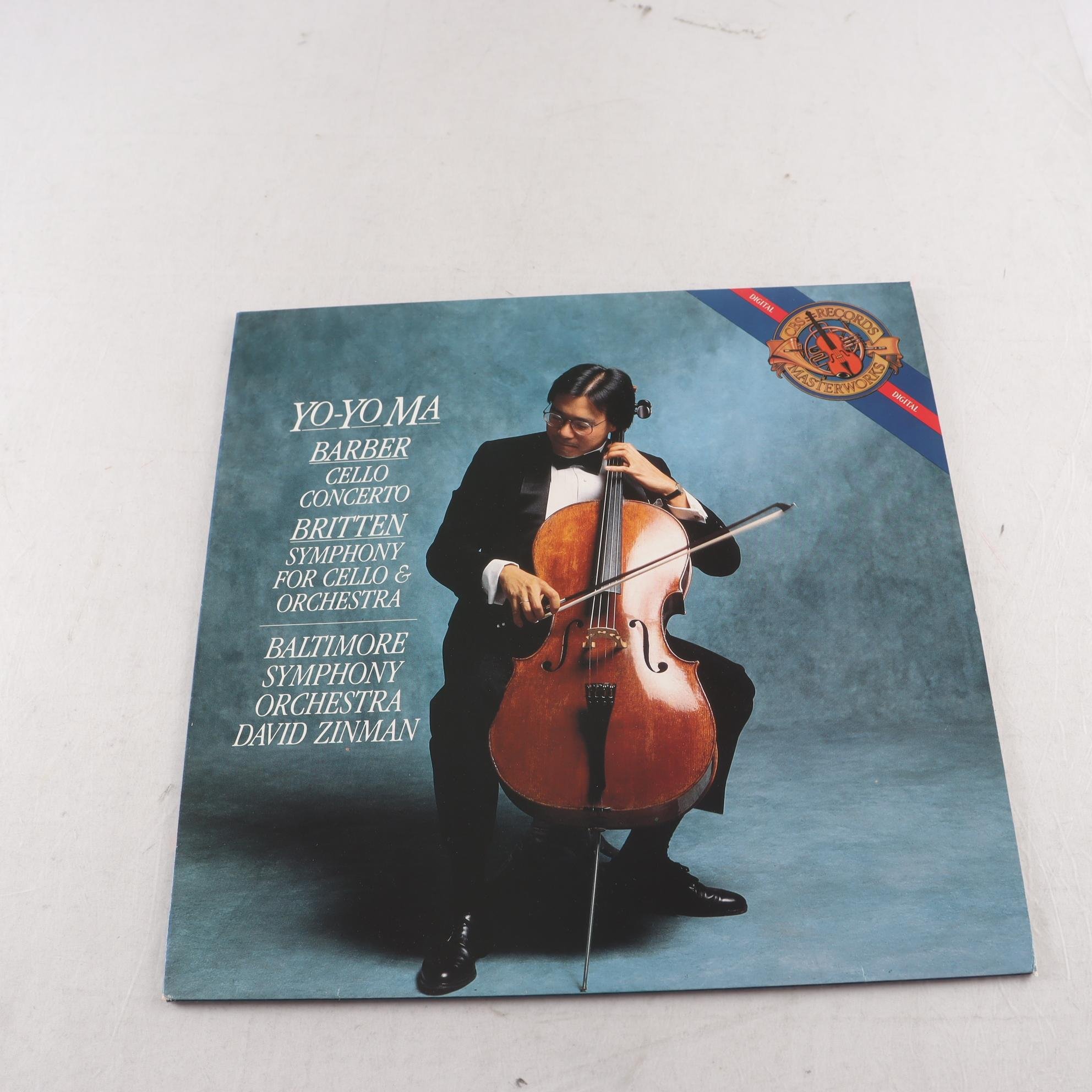 LP Yo-Yo Ma, Barber: Cello Concerto / Britten: Symphony For Cello & Orchestra