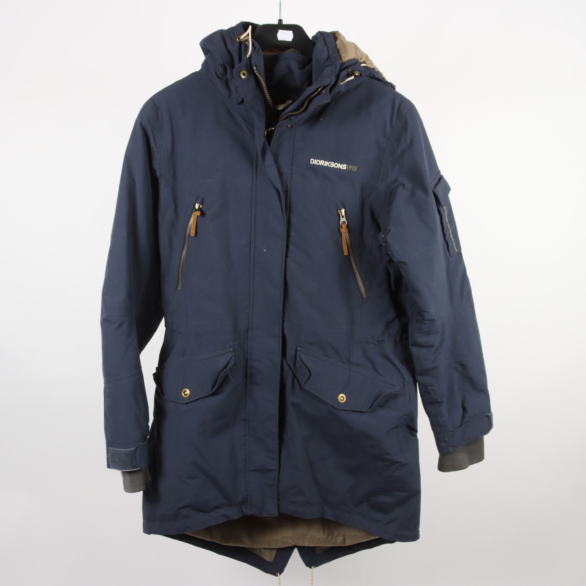 Jacka, Didriksons, blå, stl. 38.