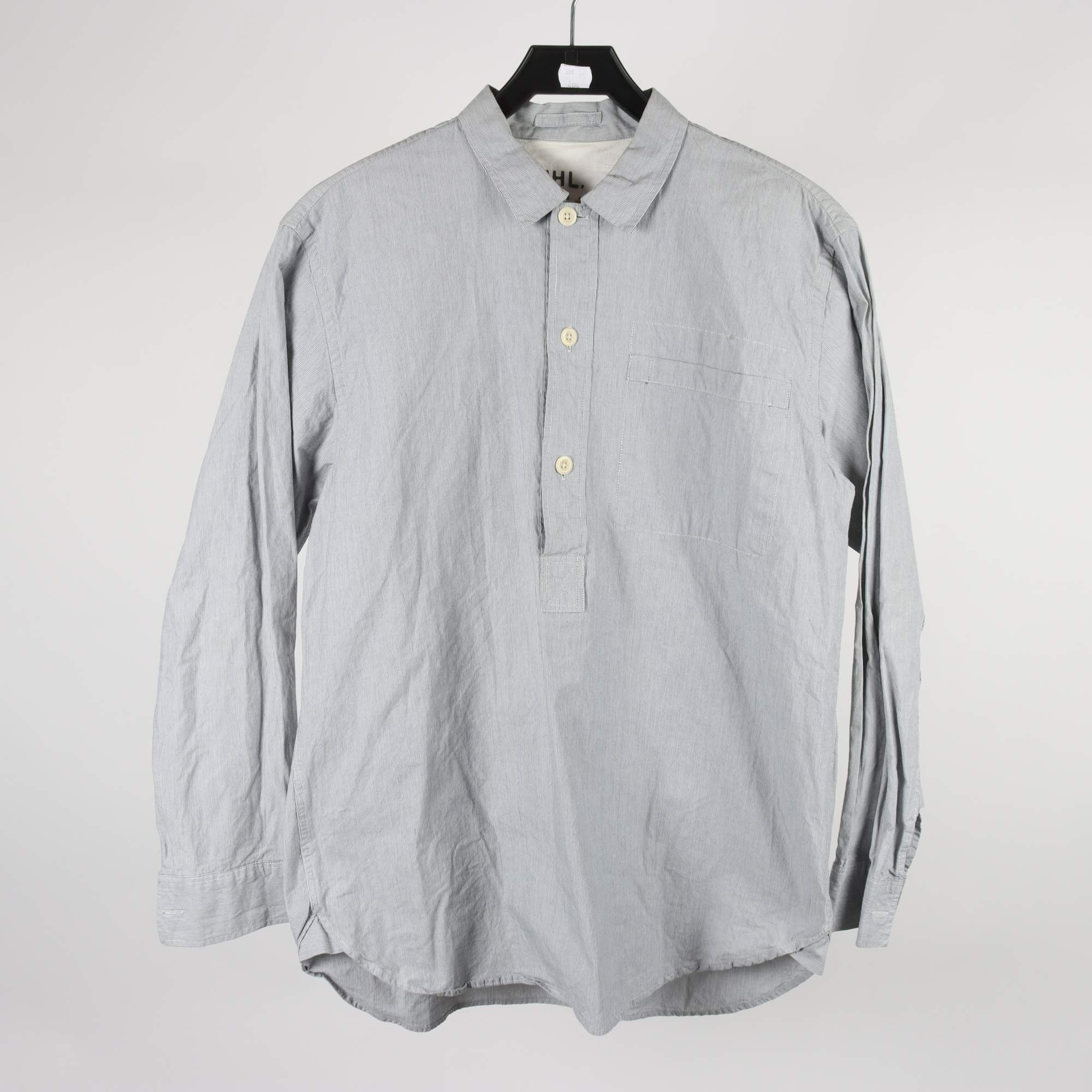 Skjorta, MHL, randig, grå, stl. M.