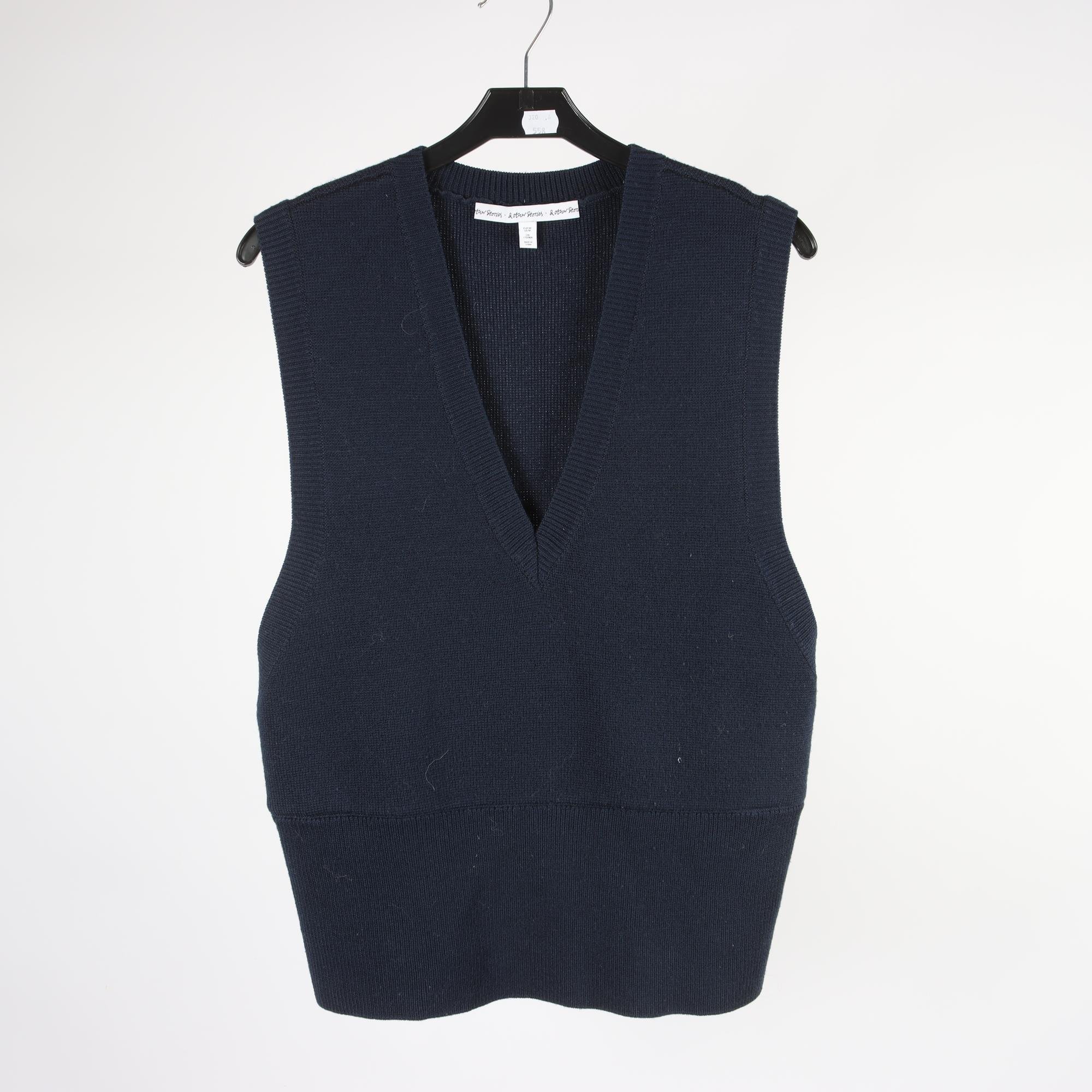 Väst, & Other Stories, blå, ull, stl. M.