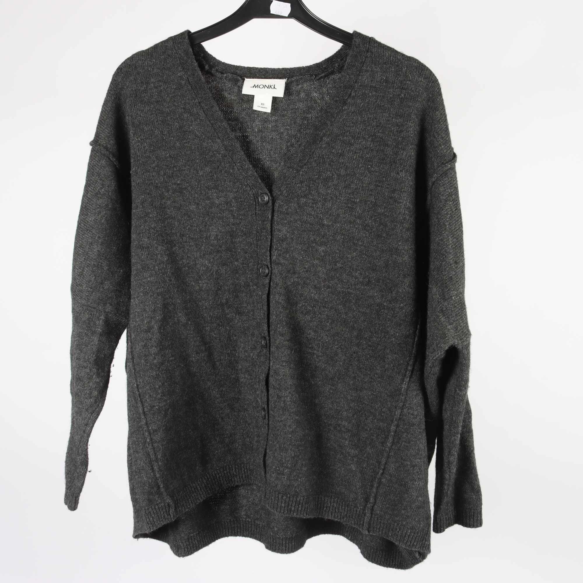 Kofta, Monki, grå, ullmix, stl. XS.