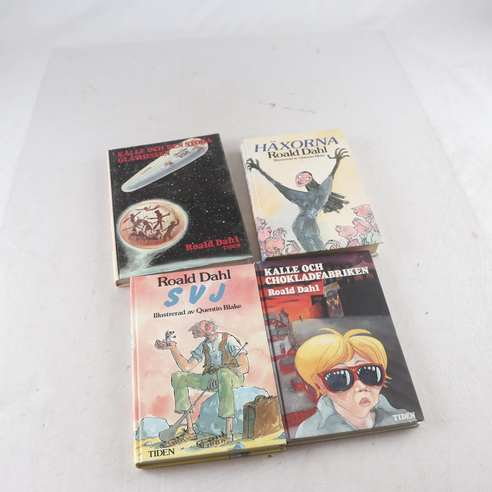 Roald Dahl, bokpaket med 4 volymer