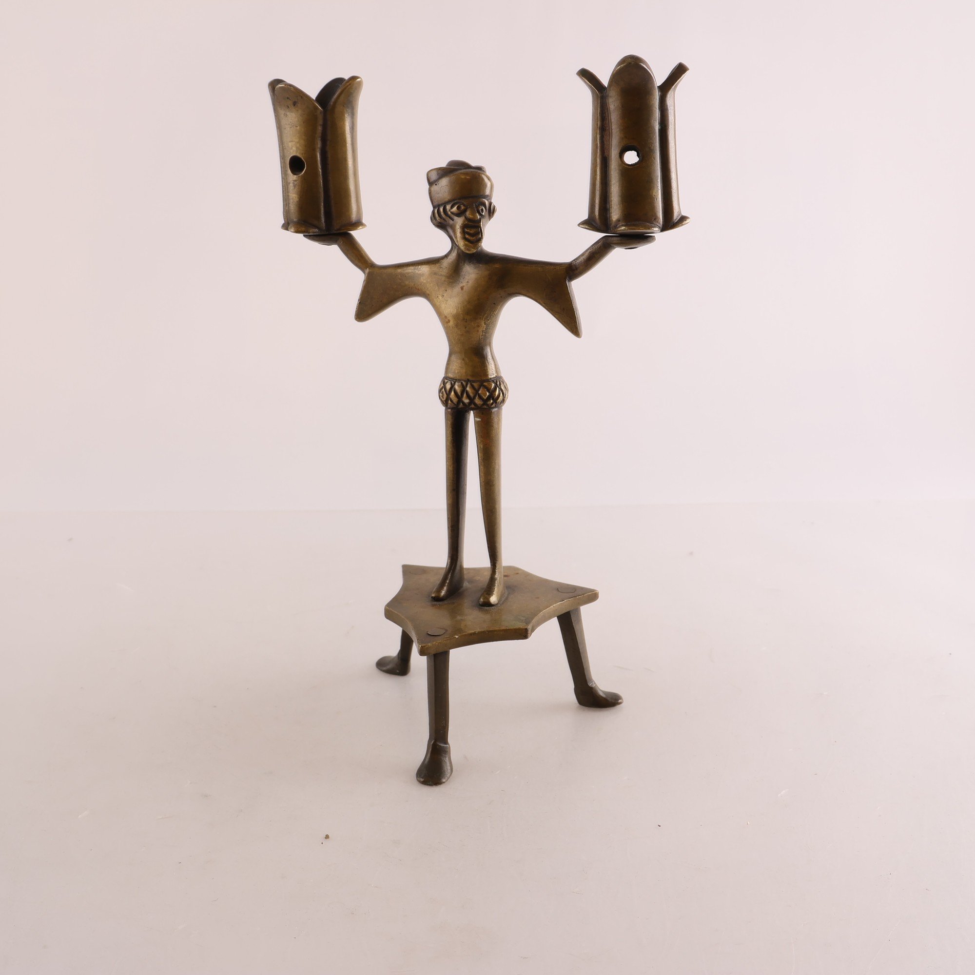 Kandelaber, Medeltidreproduktion, metall