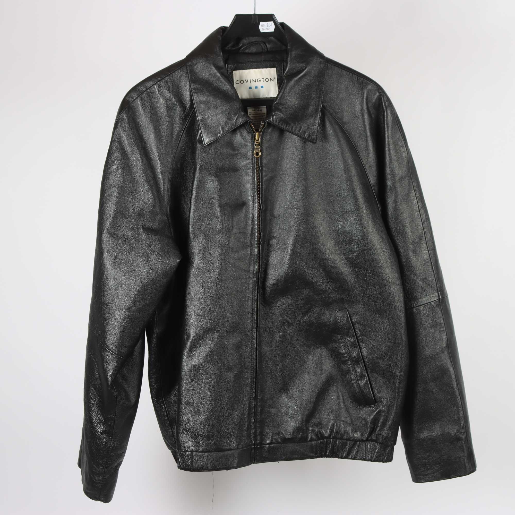 Skinnjacka, Covington, 100% läder, stl. L