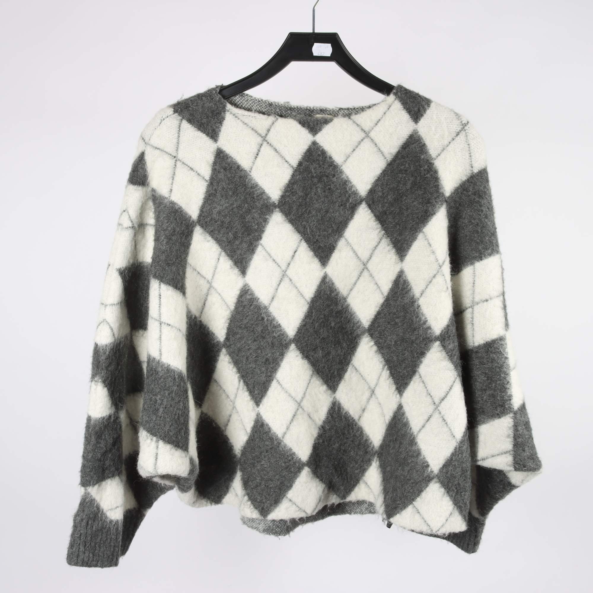 Tröja, Pringle x H&M, vit, grå, stl. S.